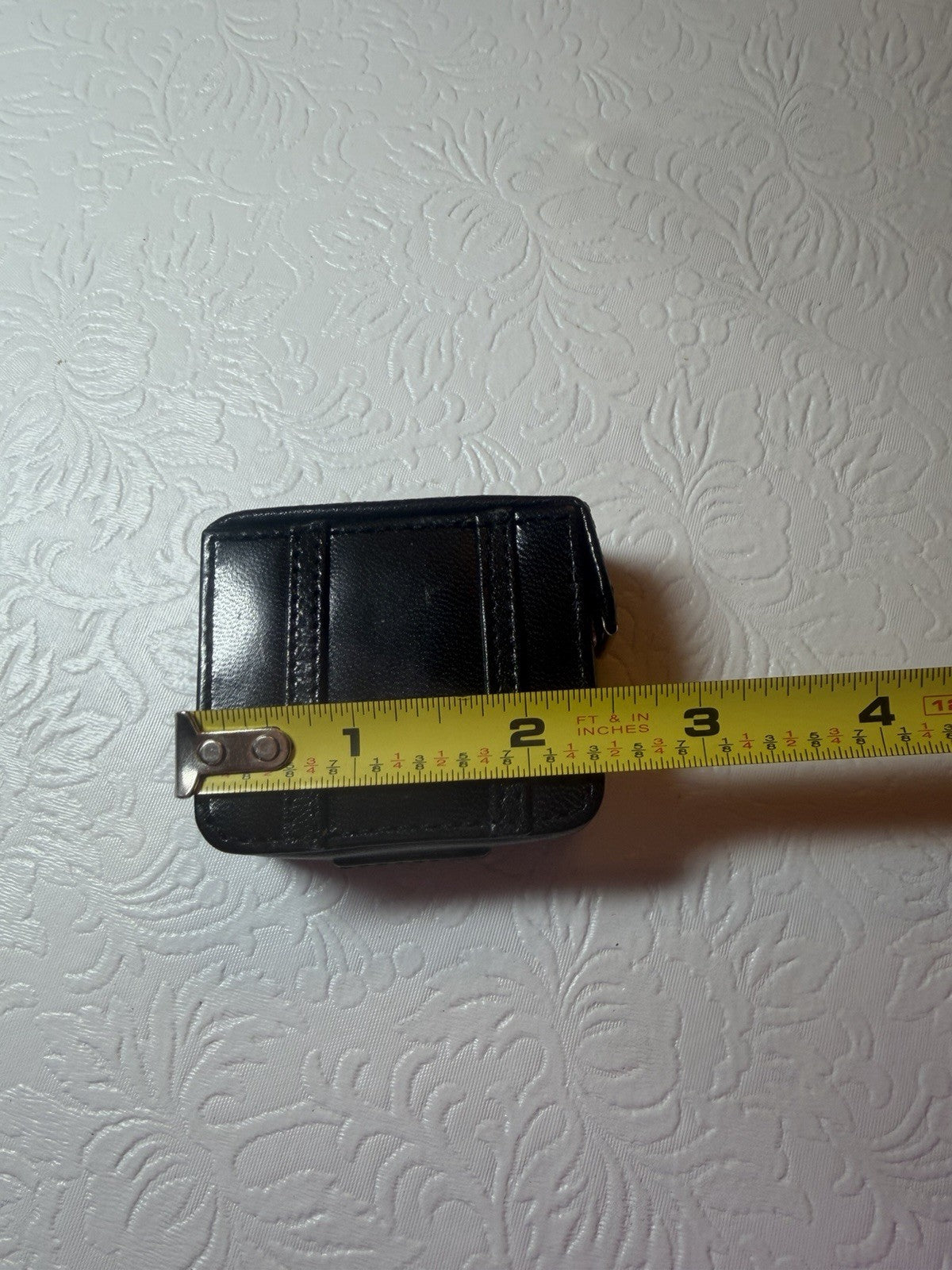 Vintage Chass Quartz Travel Alarm Clock Folding Faux Leather Case WORKS