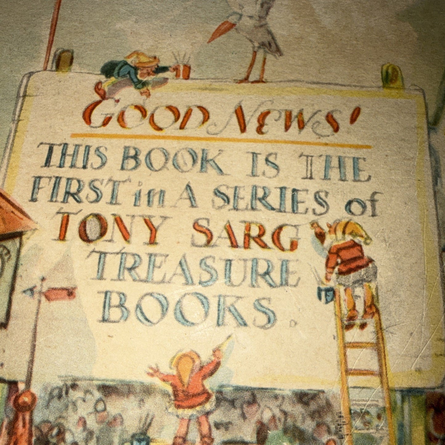 Vintage Tony Sargs Treasure Book 1942 First Edition McGraw Hill Rare PLEASE READ