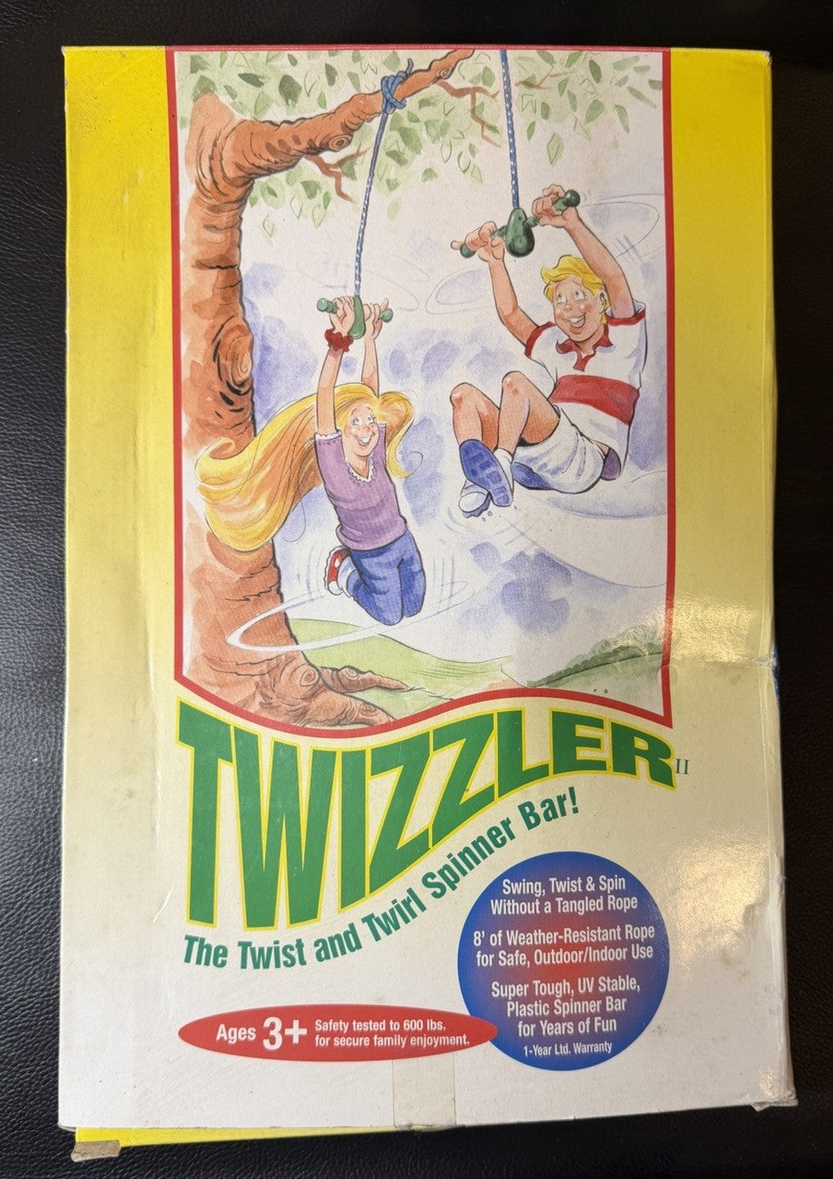 Vintage Twizzler II Spinner Bar Swing Spring Playground Outdoor Kids Toy Ride