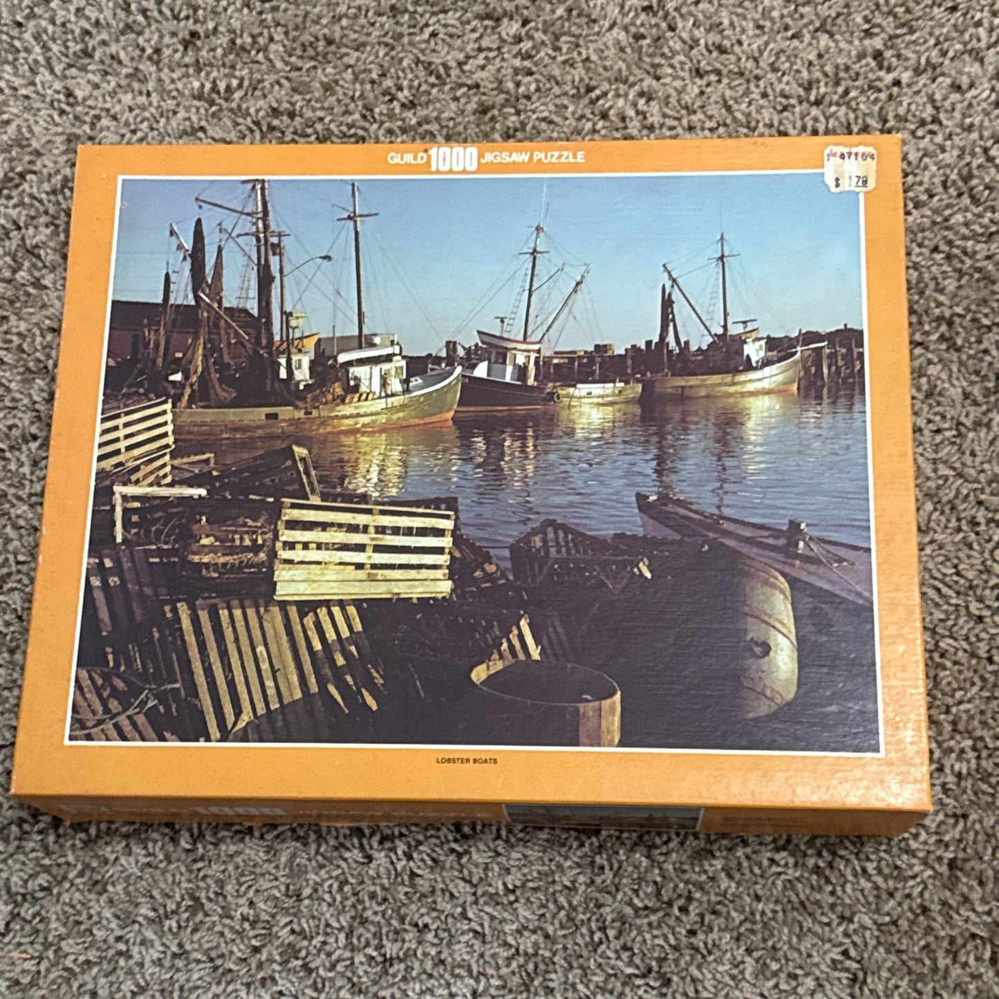 Lot Of 4 Vintage Puzzles  Dorset Peasants Feast Lobster Boats Mona Leisure