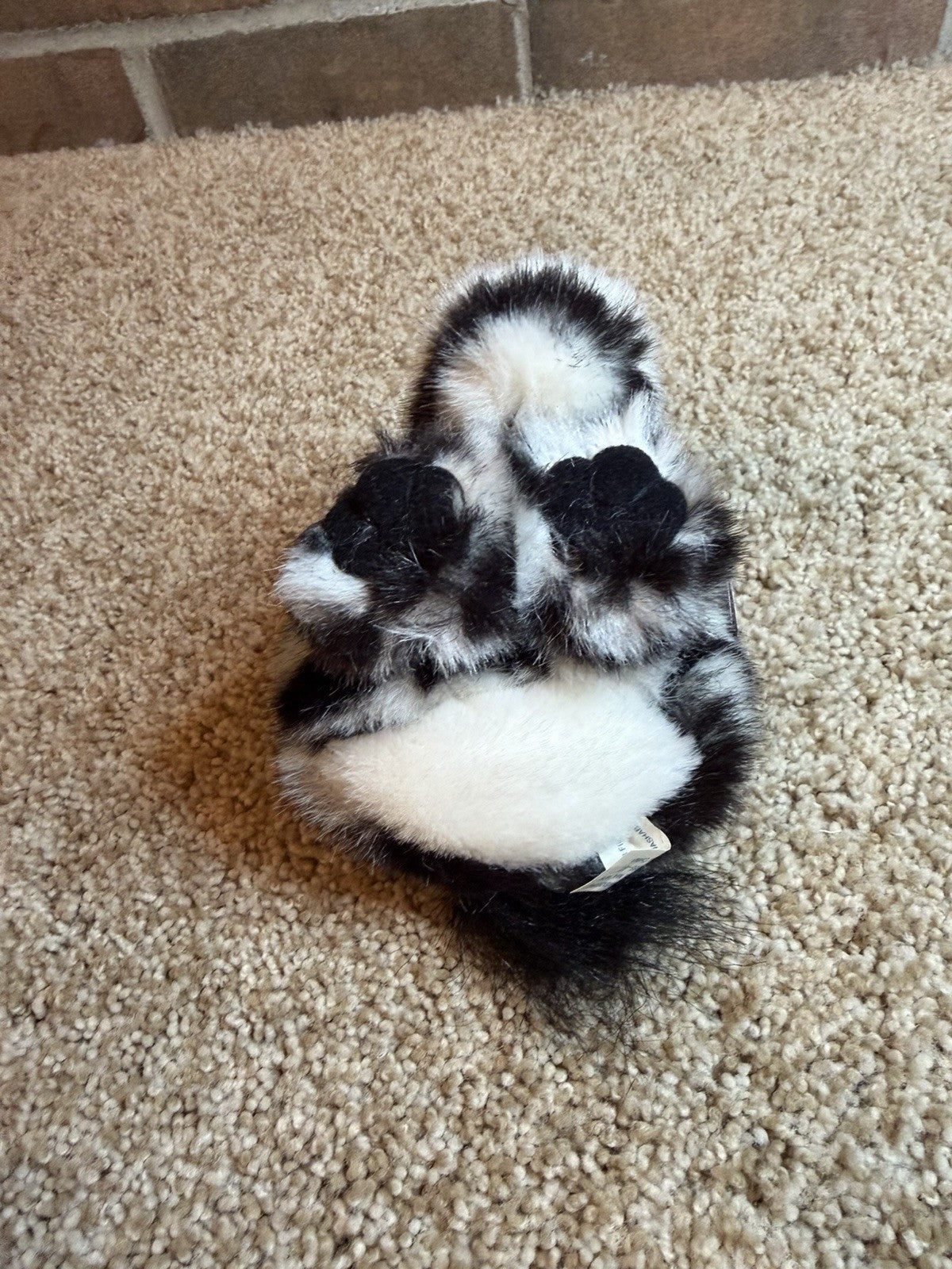 Vintage 1997 Swibco Puffkins Zack Zebra 5 Inch Plush Stuffed Animal With Tag NWT