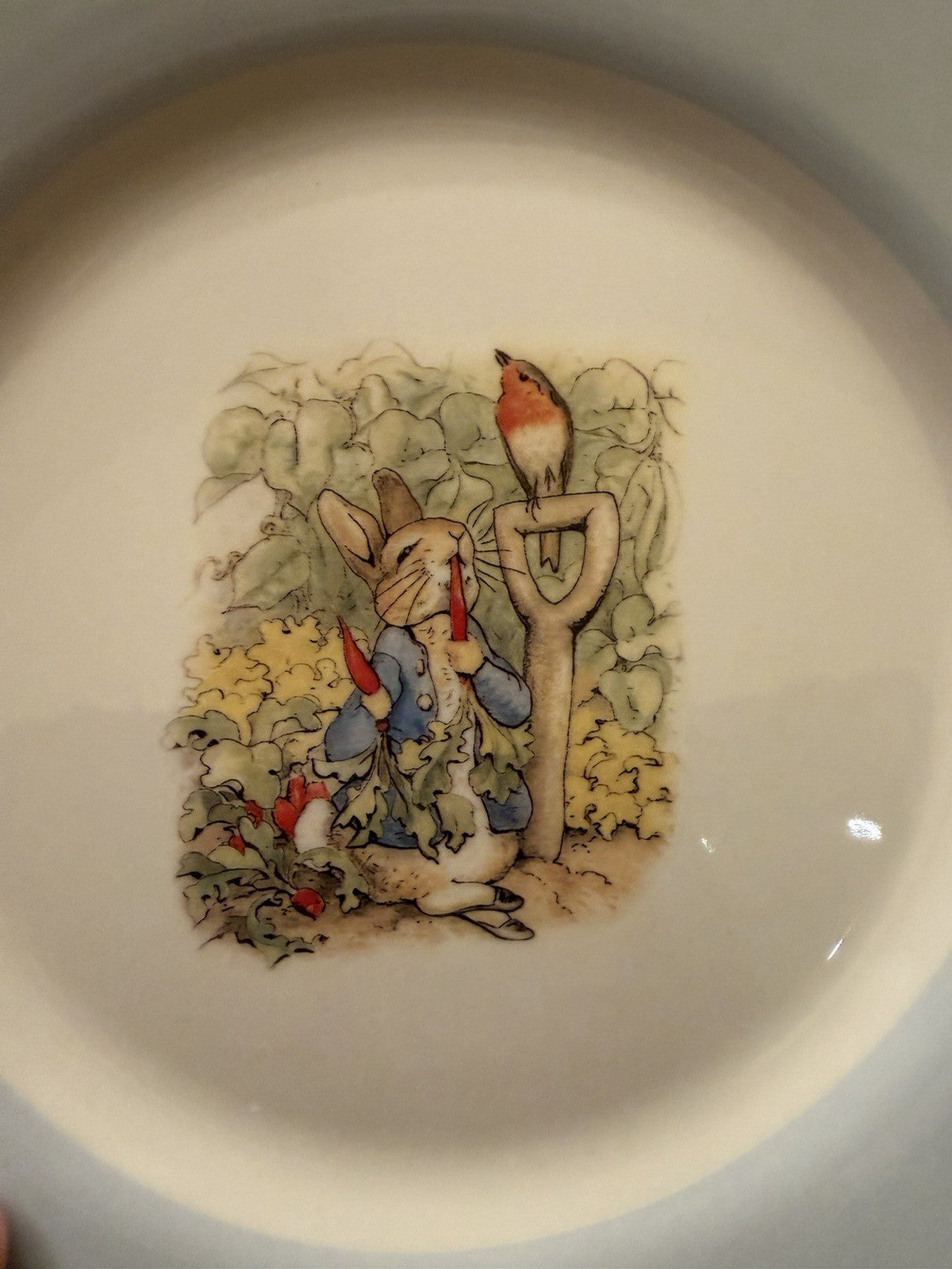 Pottery Barn Kids Peter Rabbit Porcelain Plates Set 4 Beatrix Potter Boxed 2008