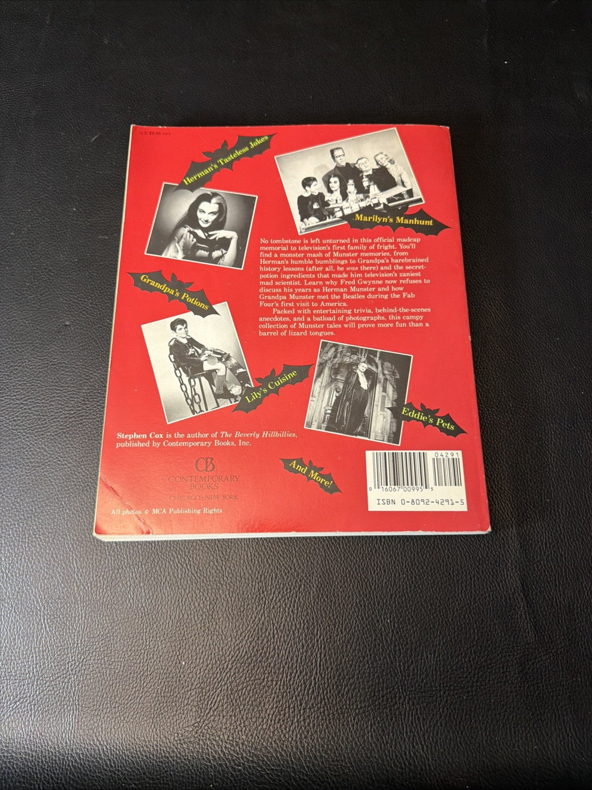 The Munsters TV First Family Fright Official Ghoul Guide Stephen Cox 1989 Book