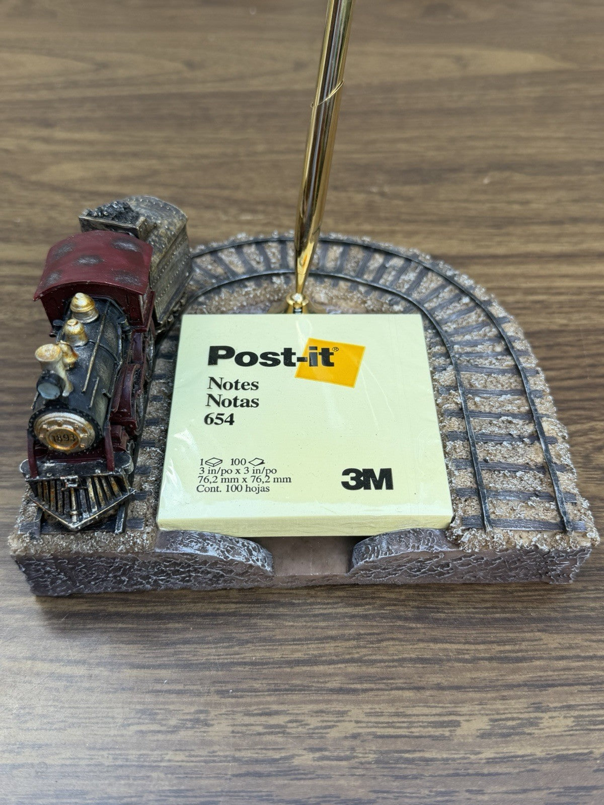 Vanmark Central Station Train Post It Note Holder Desk Pen Stand 2000
