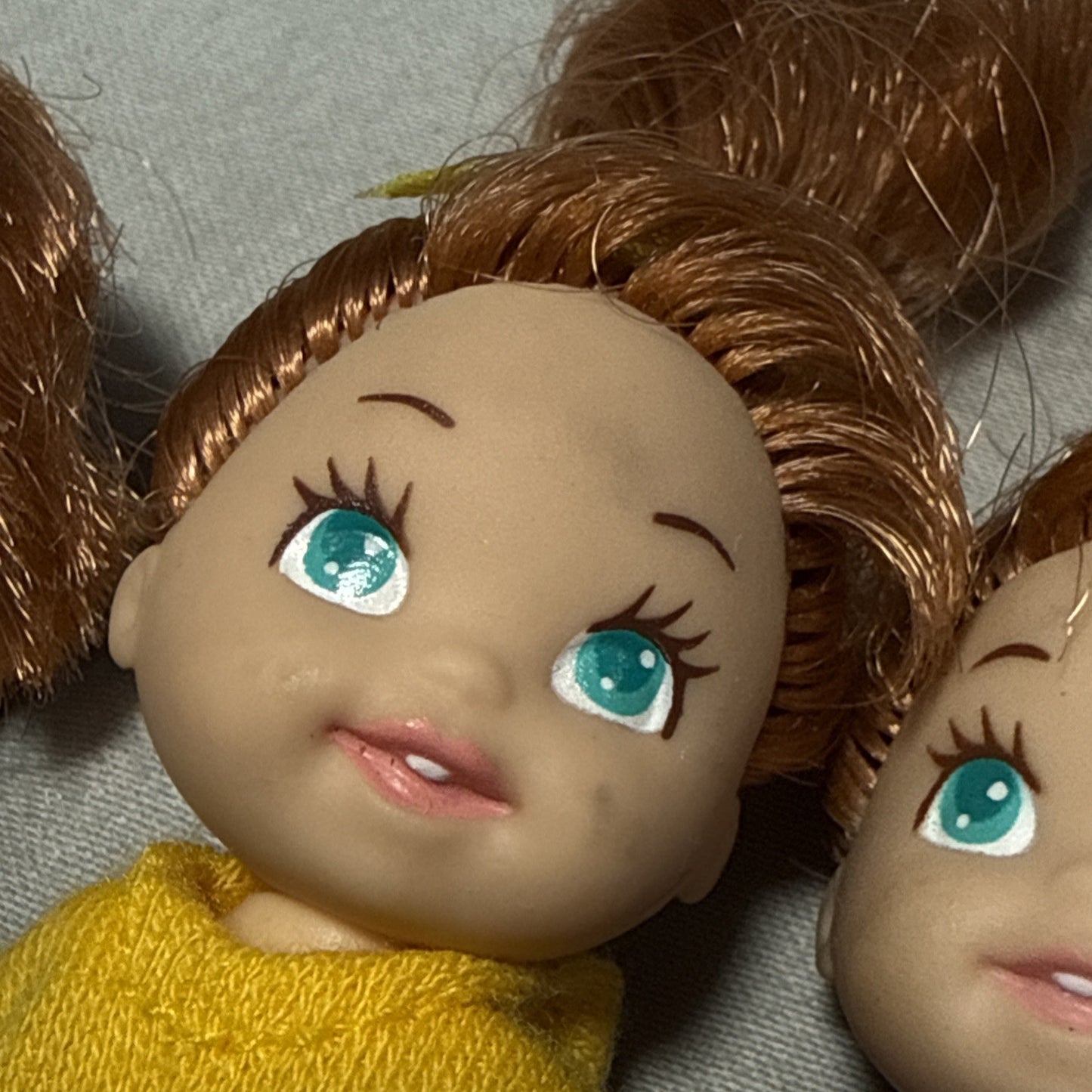 Vintage TYCO Quints Sunny Time Magic Playset Dolls Full Set of 5  2" Dolls