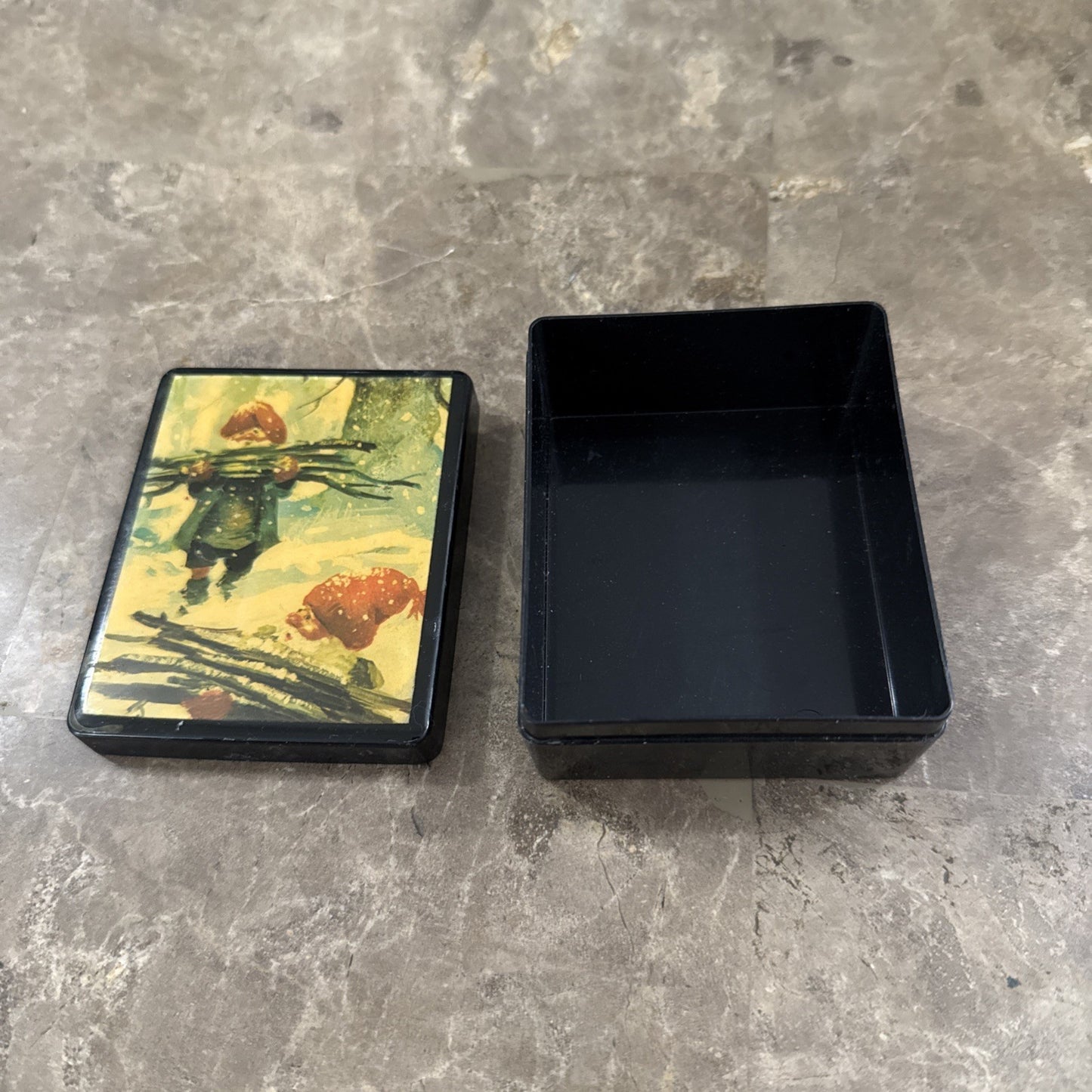 Decorative Trinket Box Featuring Artwork by Norwegian Artist Svein Solem