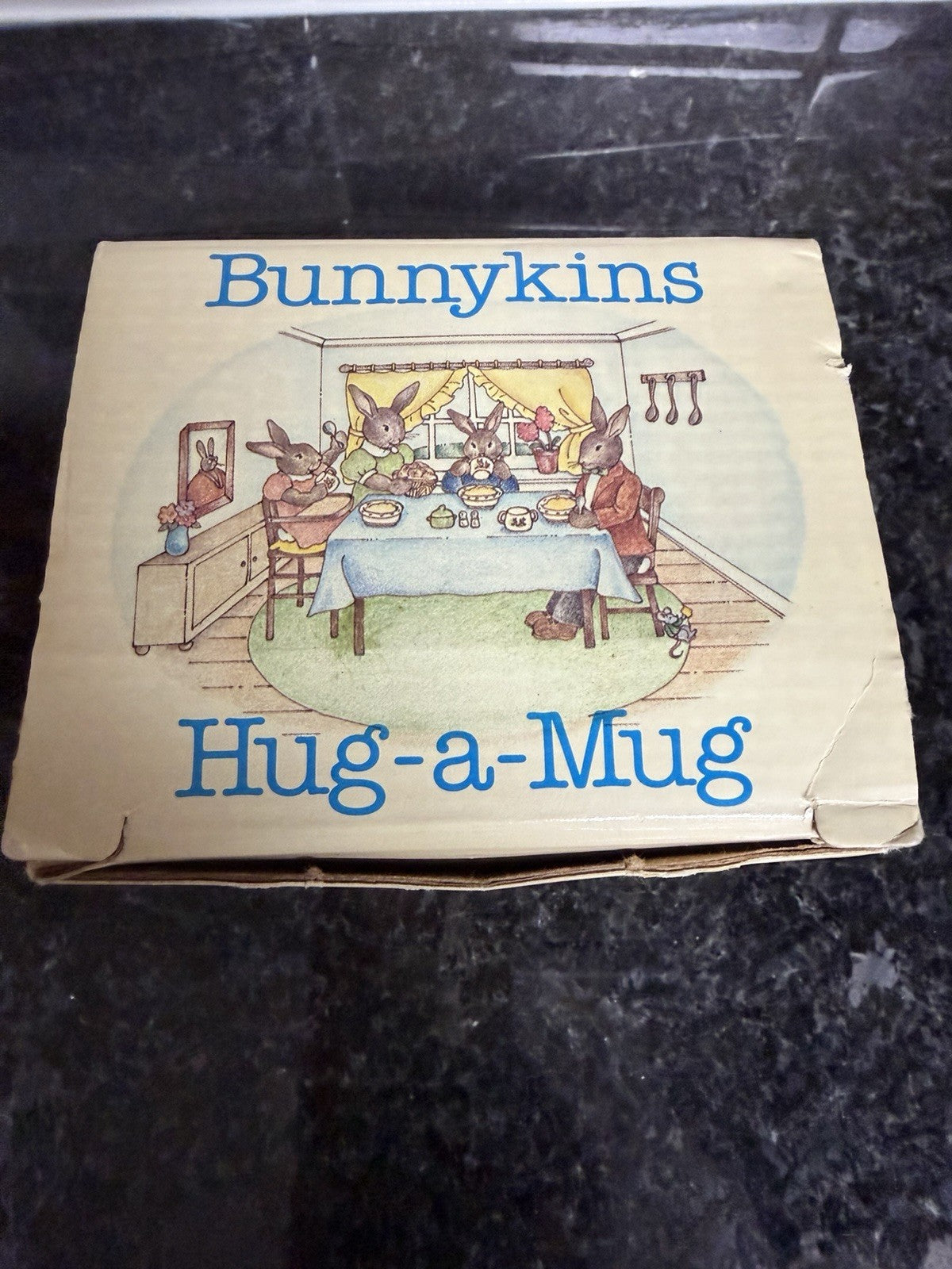 Vintage Royal Doulton Bunnykins Hug A Mug 2 Handle Child Cup Boxed England 3in