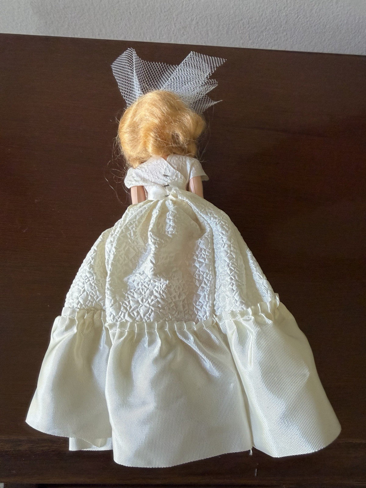 Vintage Sleepy Eye Blonde Fashion Dolls Lot 3 Bride Party Dress Feathers Dolls