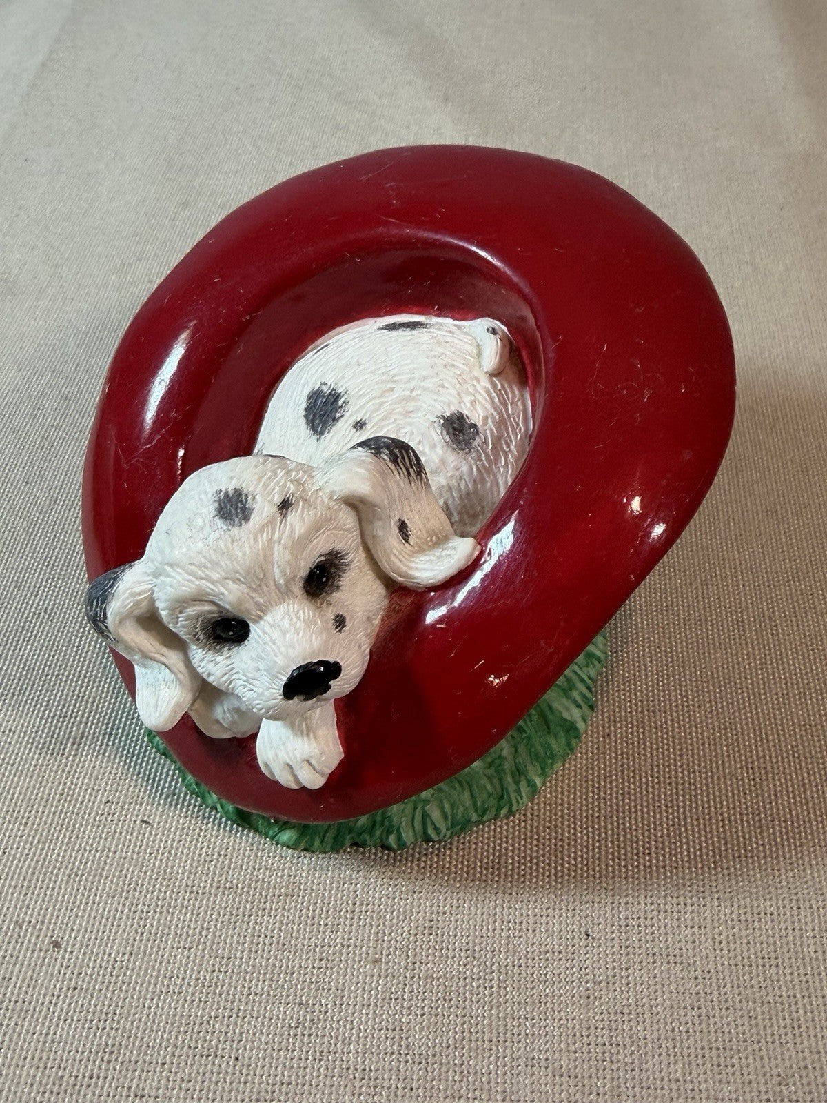Vintage Dalmatian Puppy Figurine Kelsey Collection Resin Dog Statue