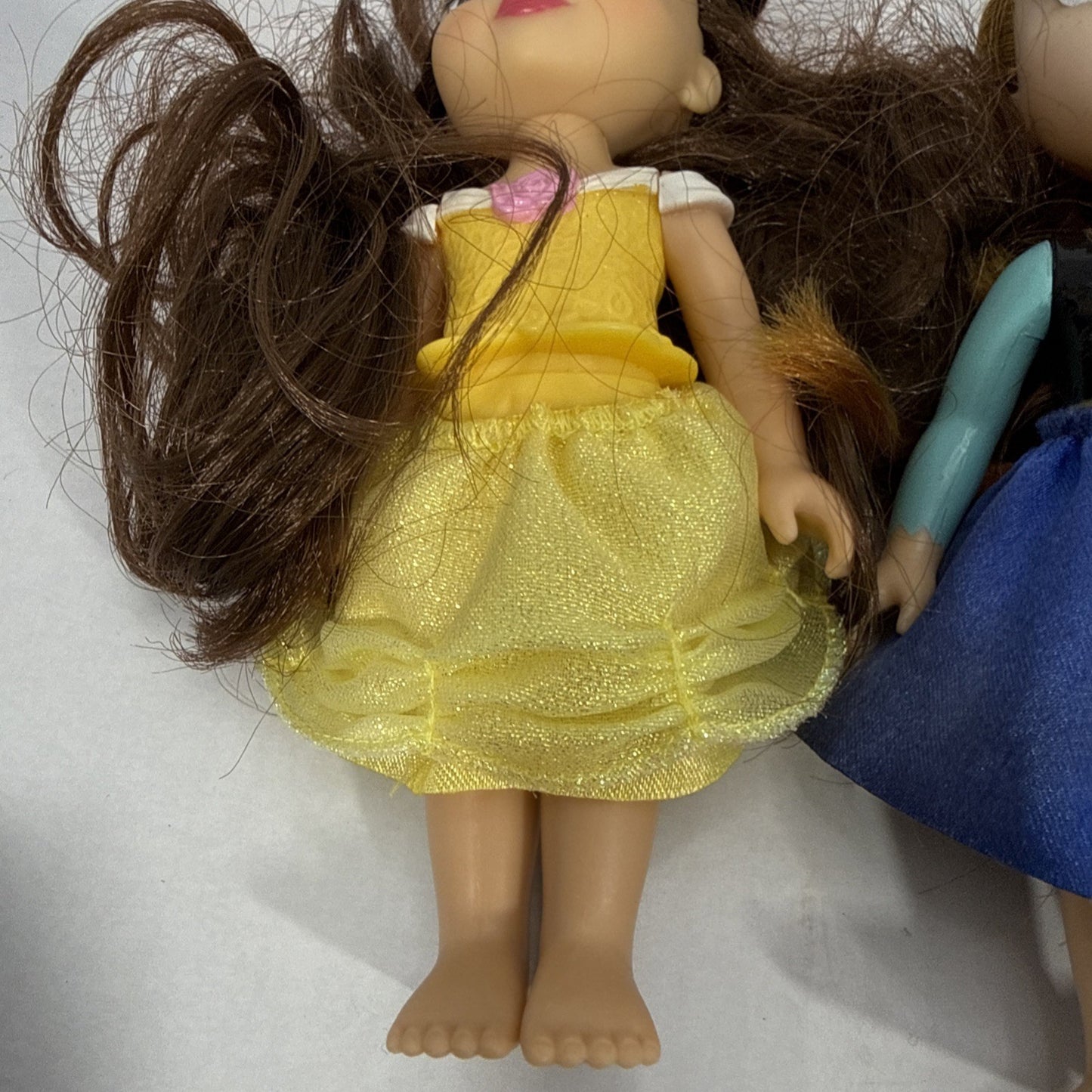 Disney Petite Princess Dolls Belle Anna Lot 3 Mini Fashion Dolls