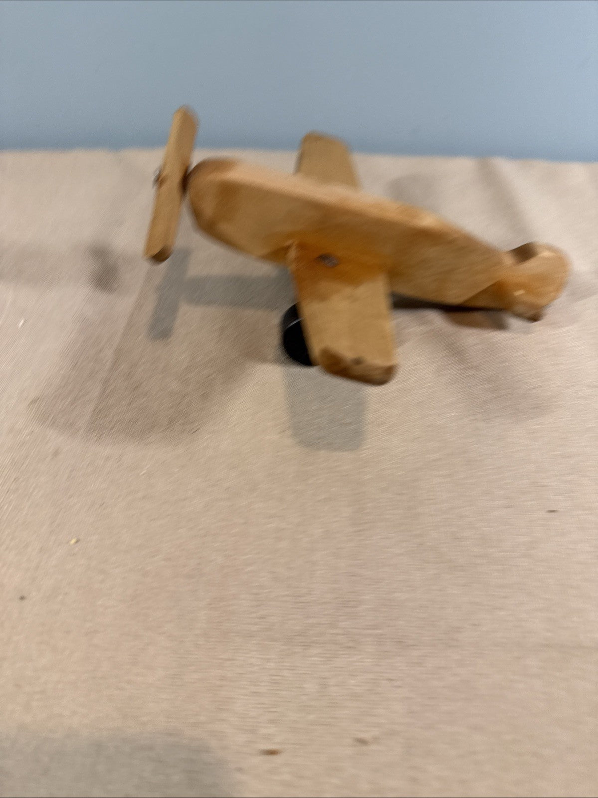 Vintage Creative Playthings Wooden Airplane Finland Wood Toy Plane