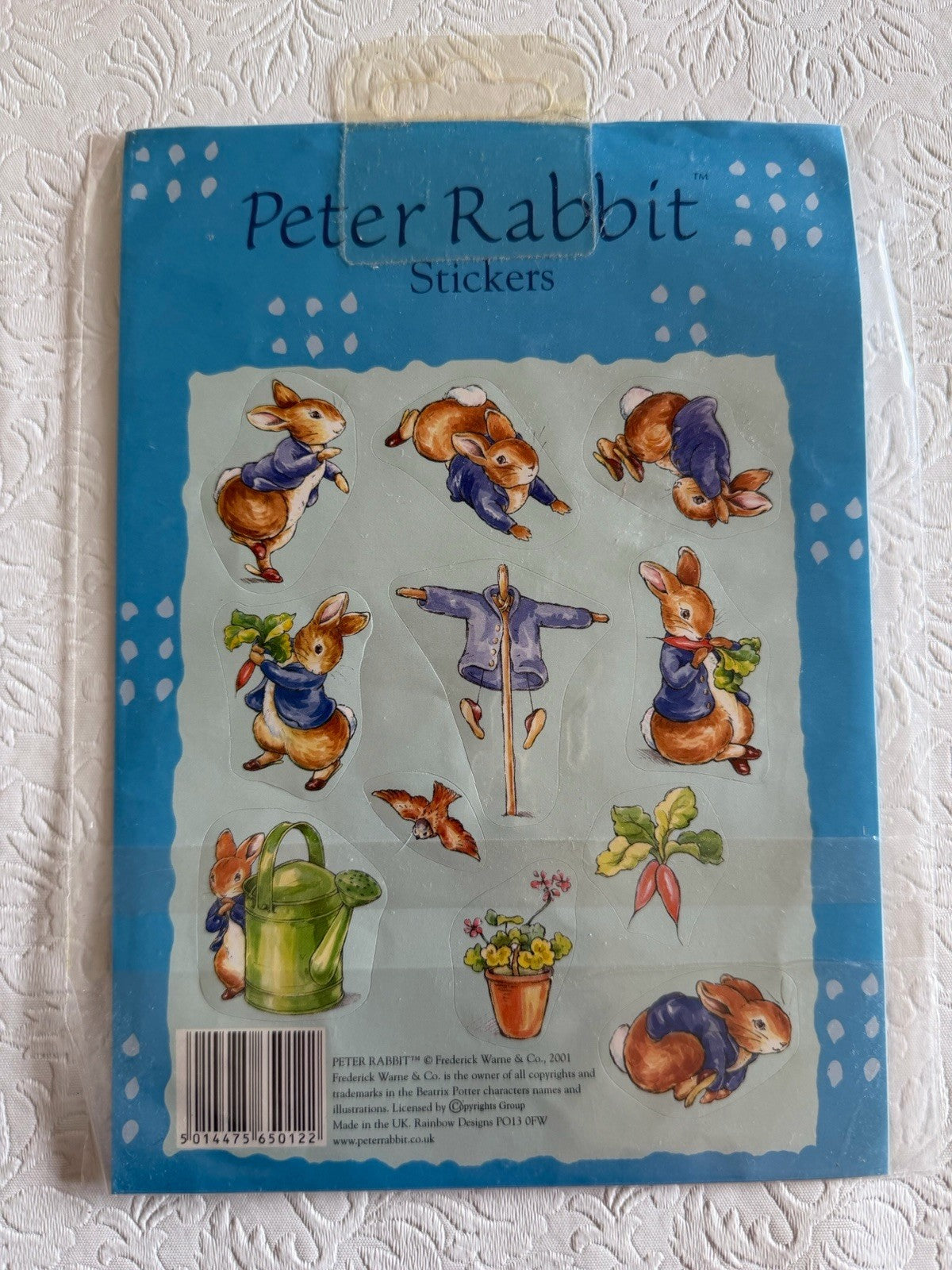 Vintage Beatrix Potter Peter Rabbit Treasury Books Stickers 1983 Gift Lot