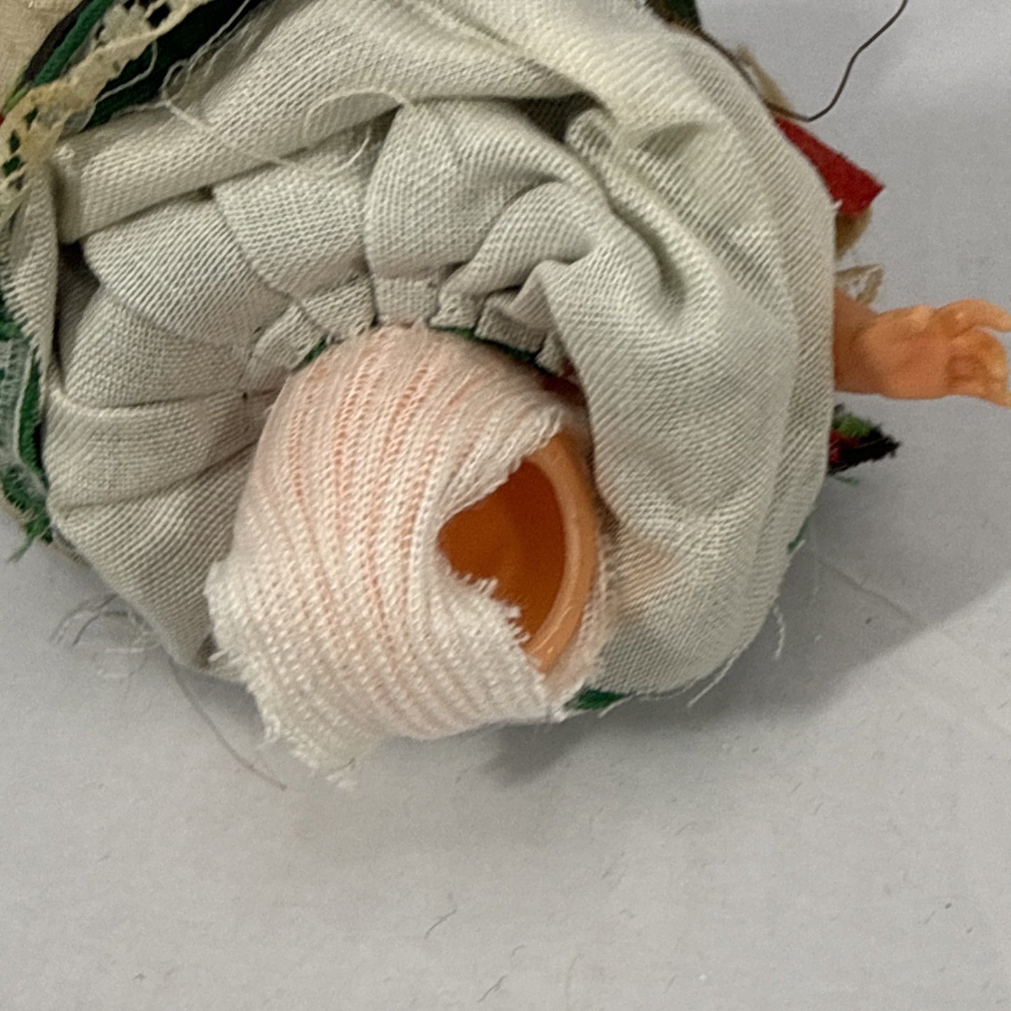 Vintage German Doll Damaged Missing Legs & Arm Needs Repair 6"