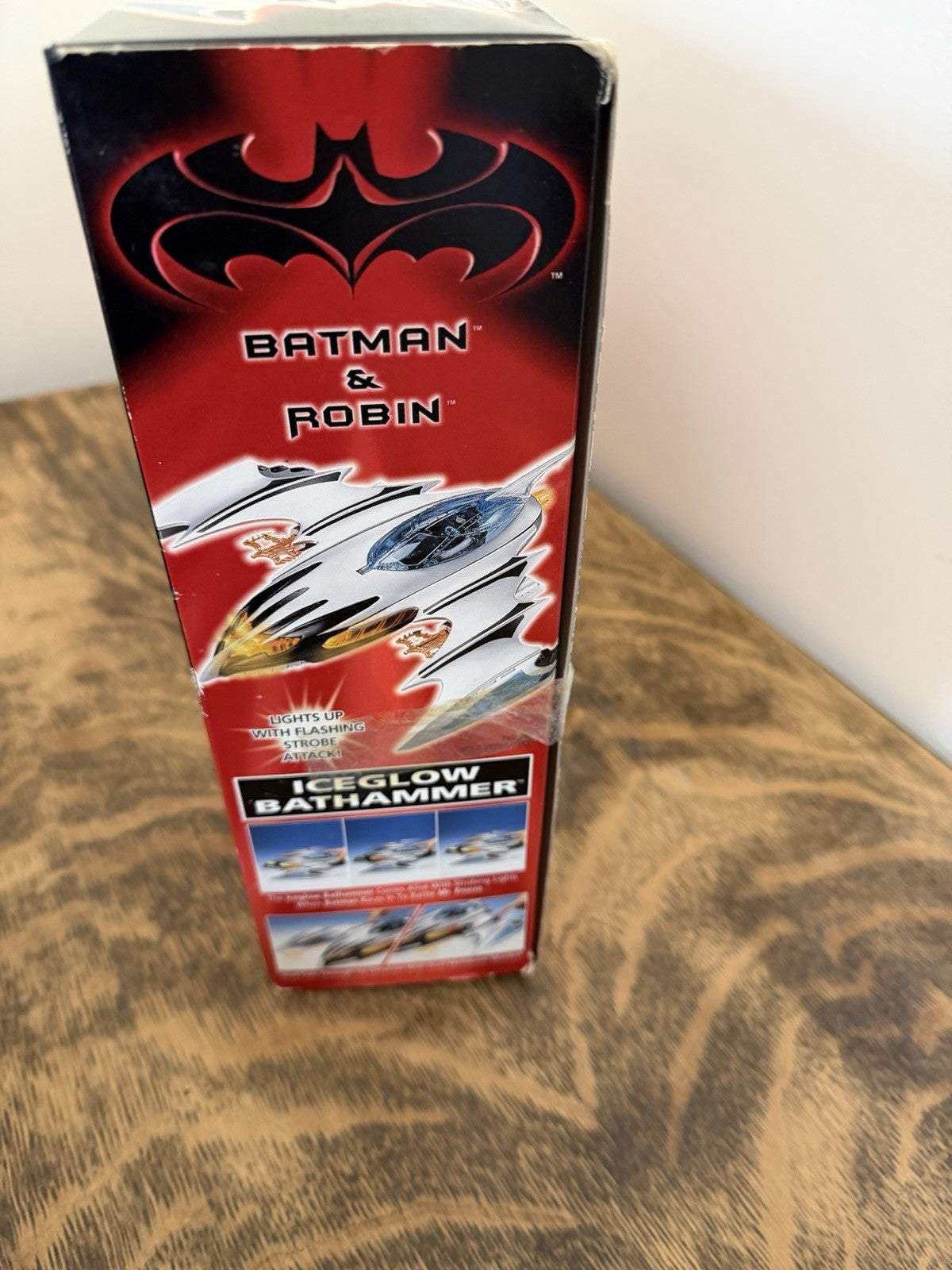 1997 Kenner Batman Robin Iceglow Bathammer Vehicle Sealed Box Vintage DC Toy