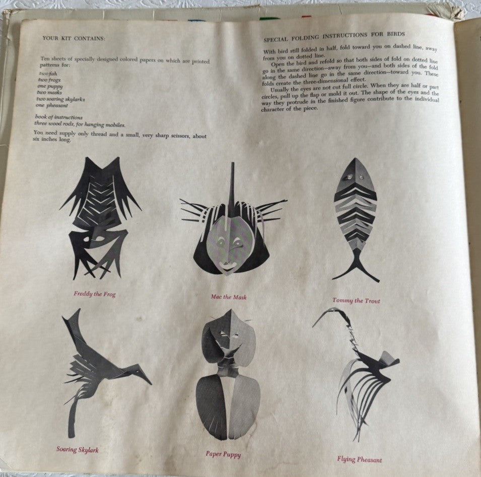 Vintage 1961 Paper Plays Style 2100 Sculptaper Craft Kit Paul Lobel Saks