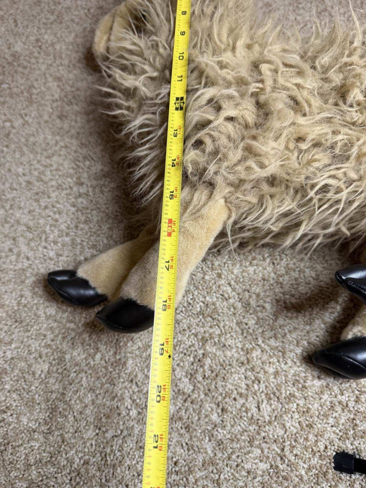 Folkmanis FolkTails Llama Hand Puppet 17" Plush Storytelling Toy Hang Tag