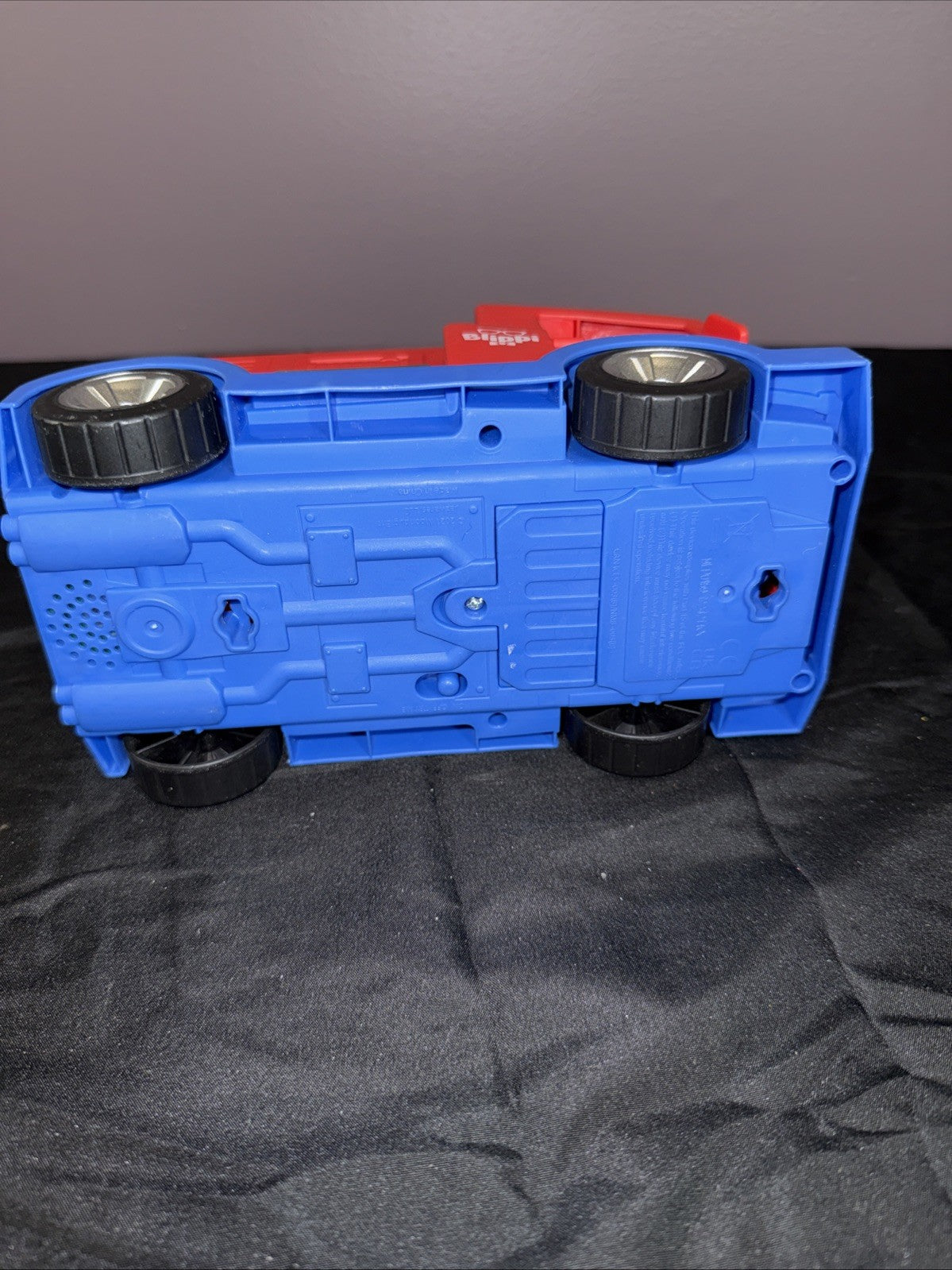 Blippi Toy Bundle Fire Truck & Recycling Worker Figure Lot Truck Sounds WORK