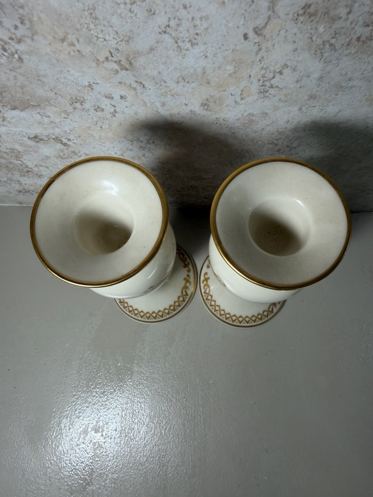 Lenox Queens Garden 5 Piece Lot Vases Covered Dish Salt Pepper Shakers Floral