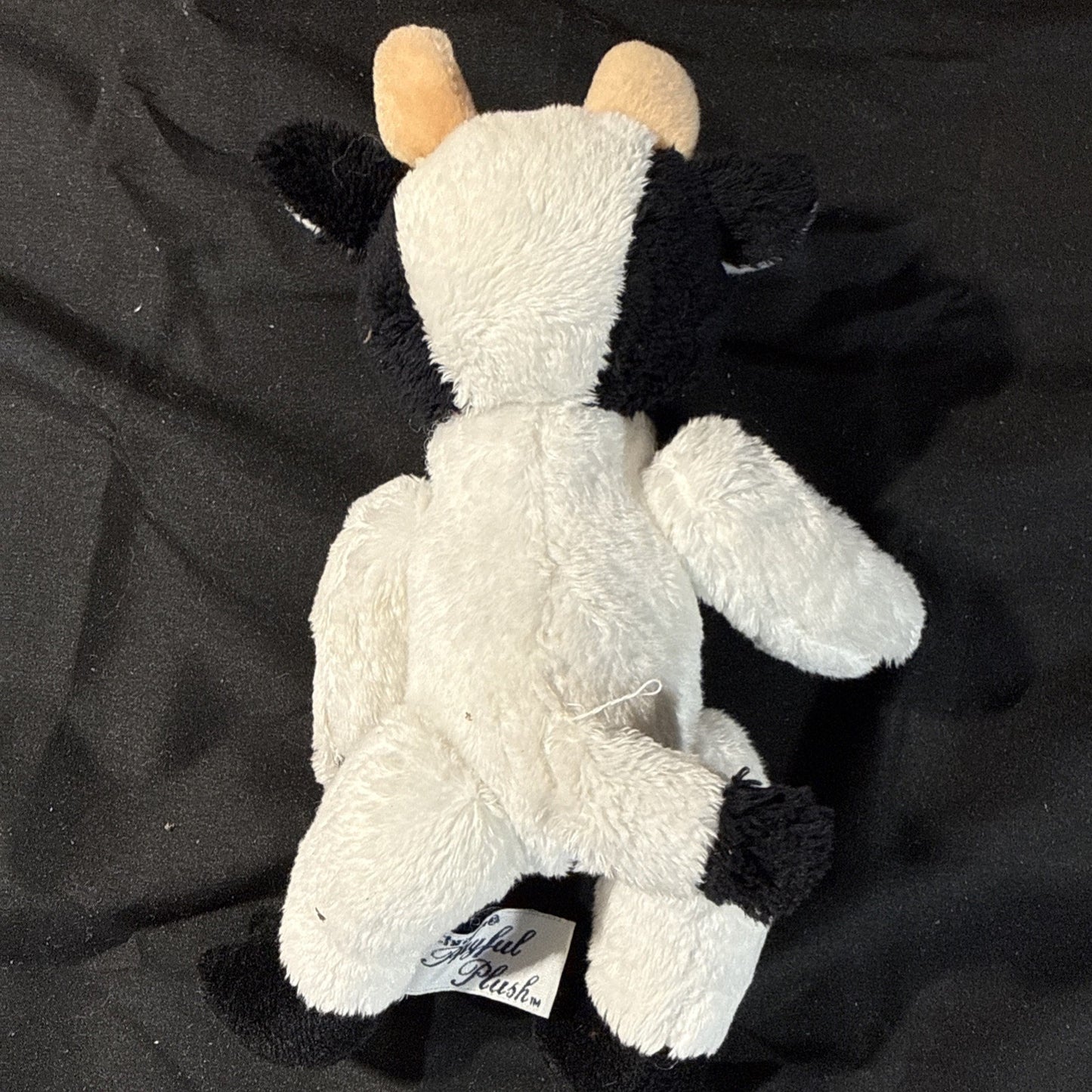 Vintage Chrisha Plush Rabbits Cow Pig Sheep 1999 Toys Lot 5 with Sweaters