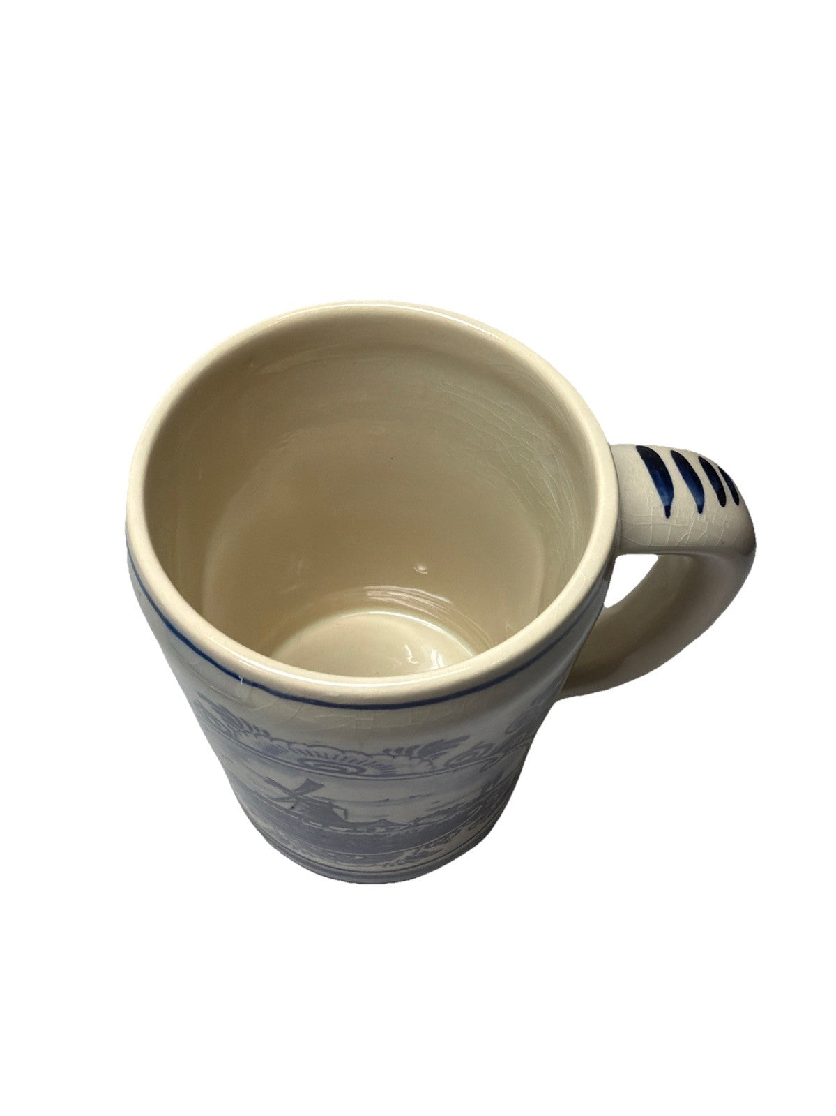 Blue Delft Hand Painted Mug Made in Holland Troost Tobacco 5"