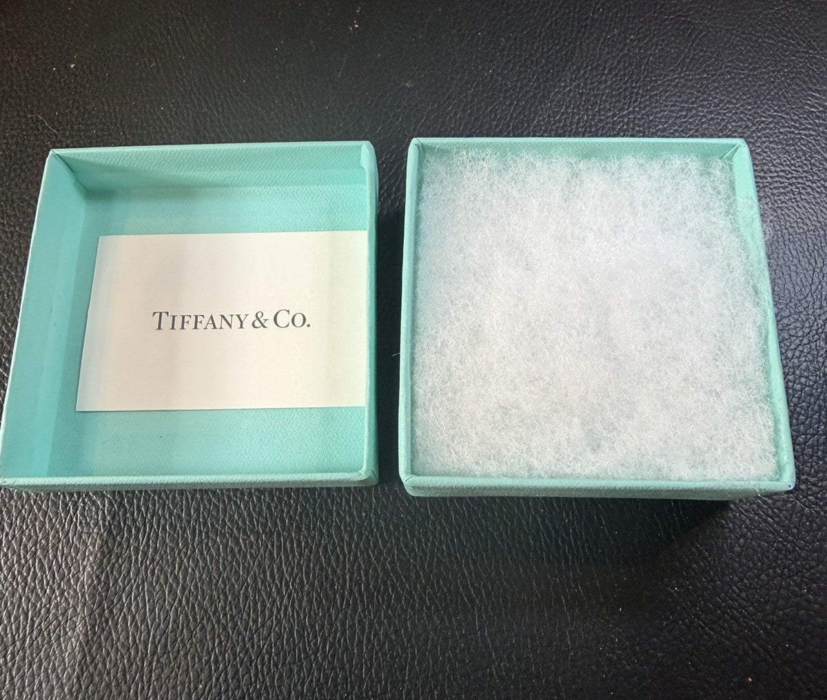Authentic Tiffany & Co Blue Gift Box Empty With Insert Care Card Box Only 3"