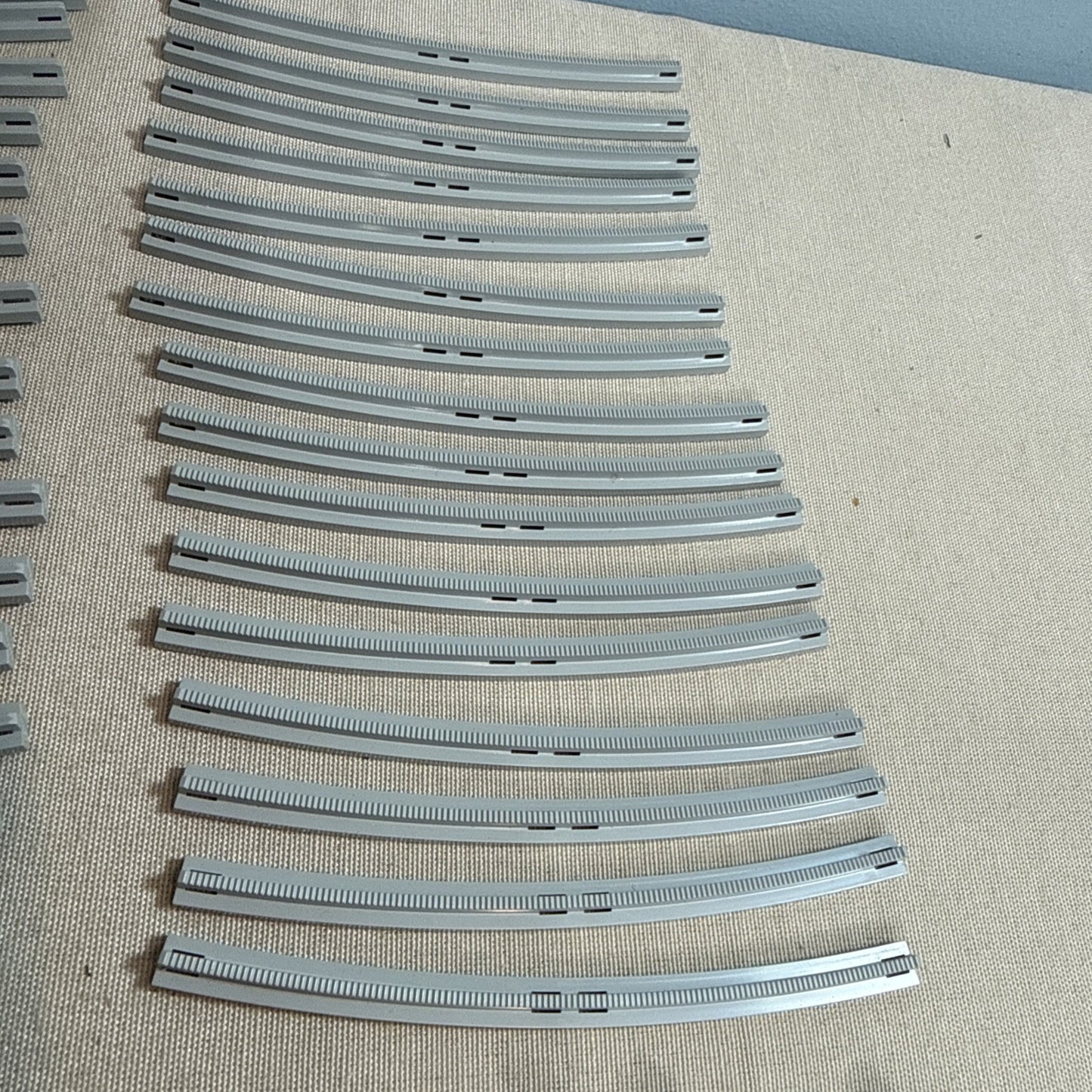Vintage LEGO Train Track Lot 72 Pieces 4.5V Crossing Straight Curve Connectors
