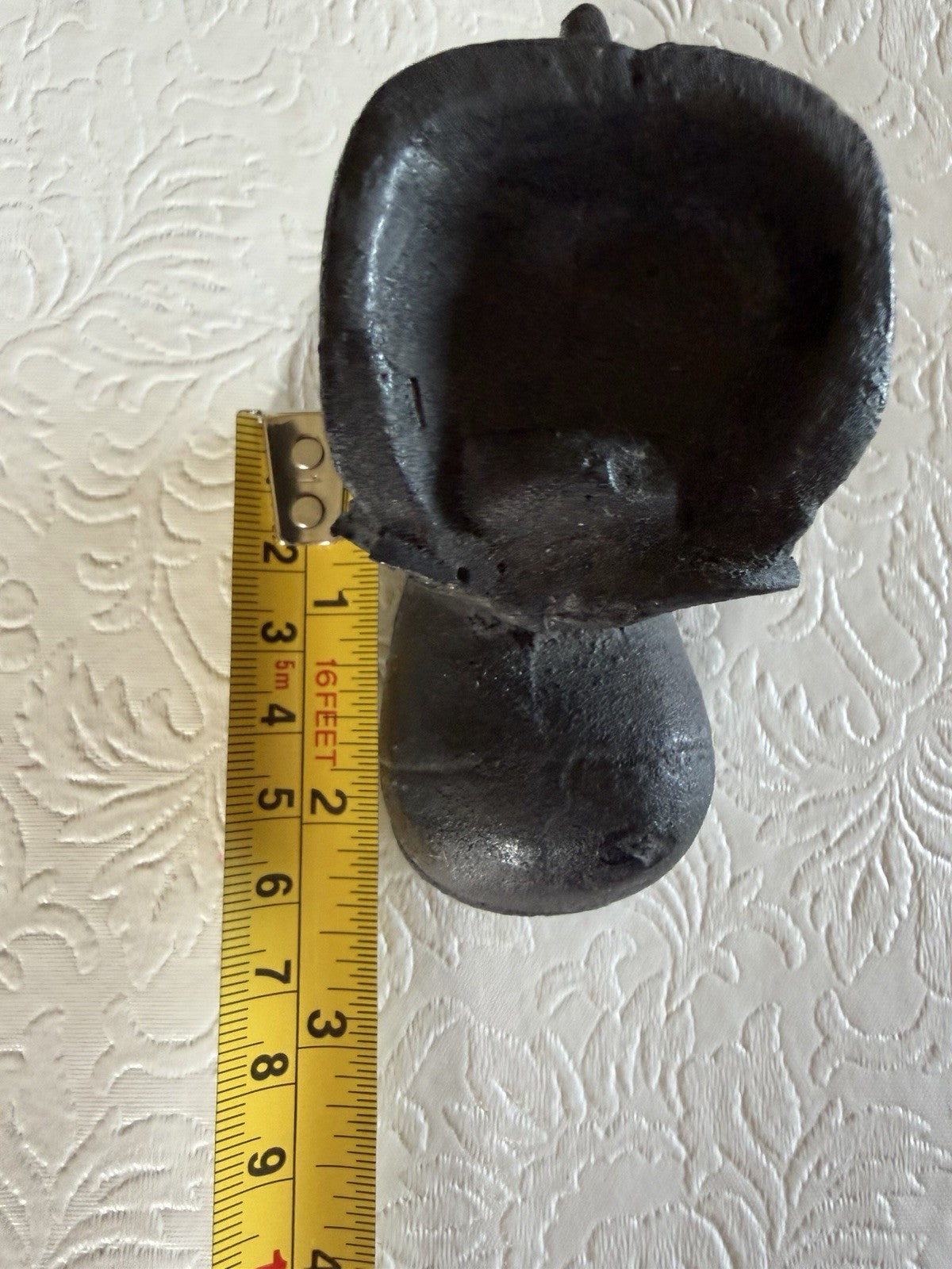 Vintage Cast Iron Boot Planter Trinket Dish Souvenir Buckhorn Lodge KY 1982