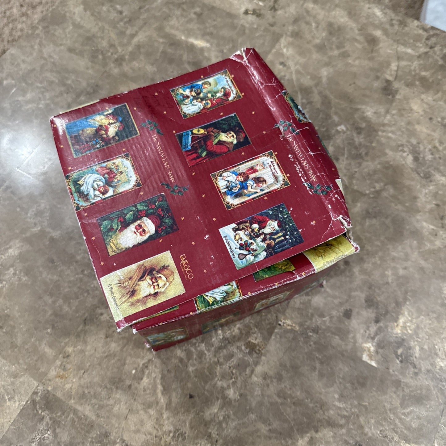 1987 Enesco The Gifted Line John Grossman Santa St Nicholas Mugs Set of 4 Box