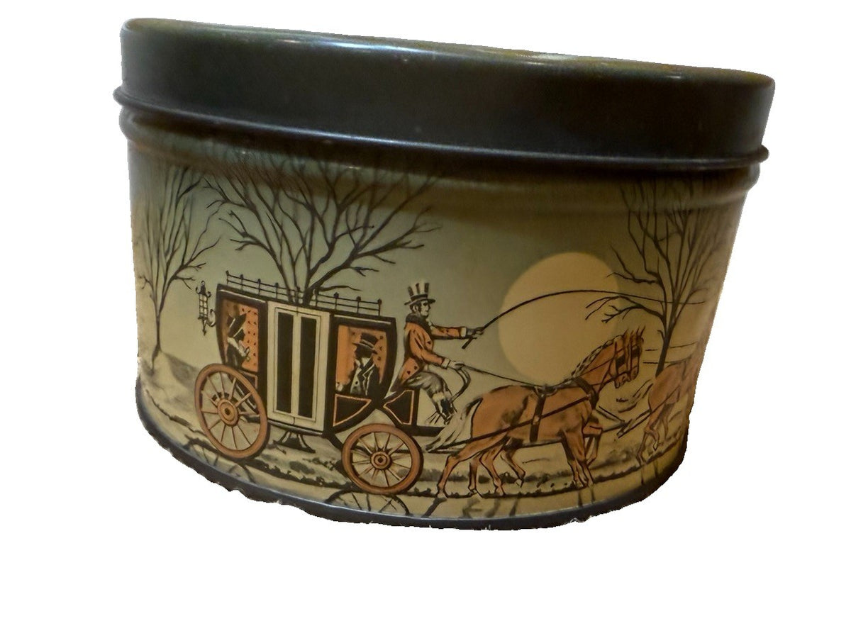Vintage E Cherry Sons Cherrydale Farms Cashew Butter Crunch Horse Carriage Tin