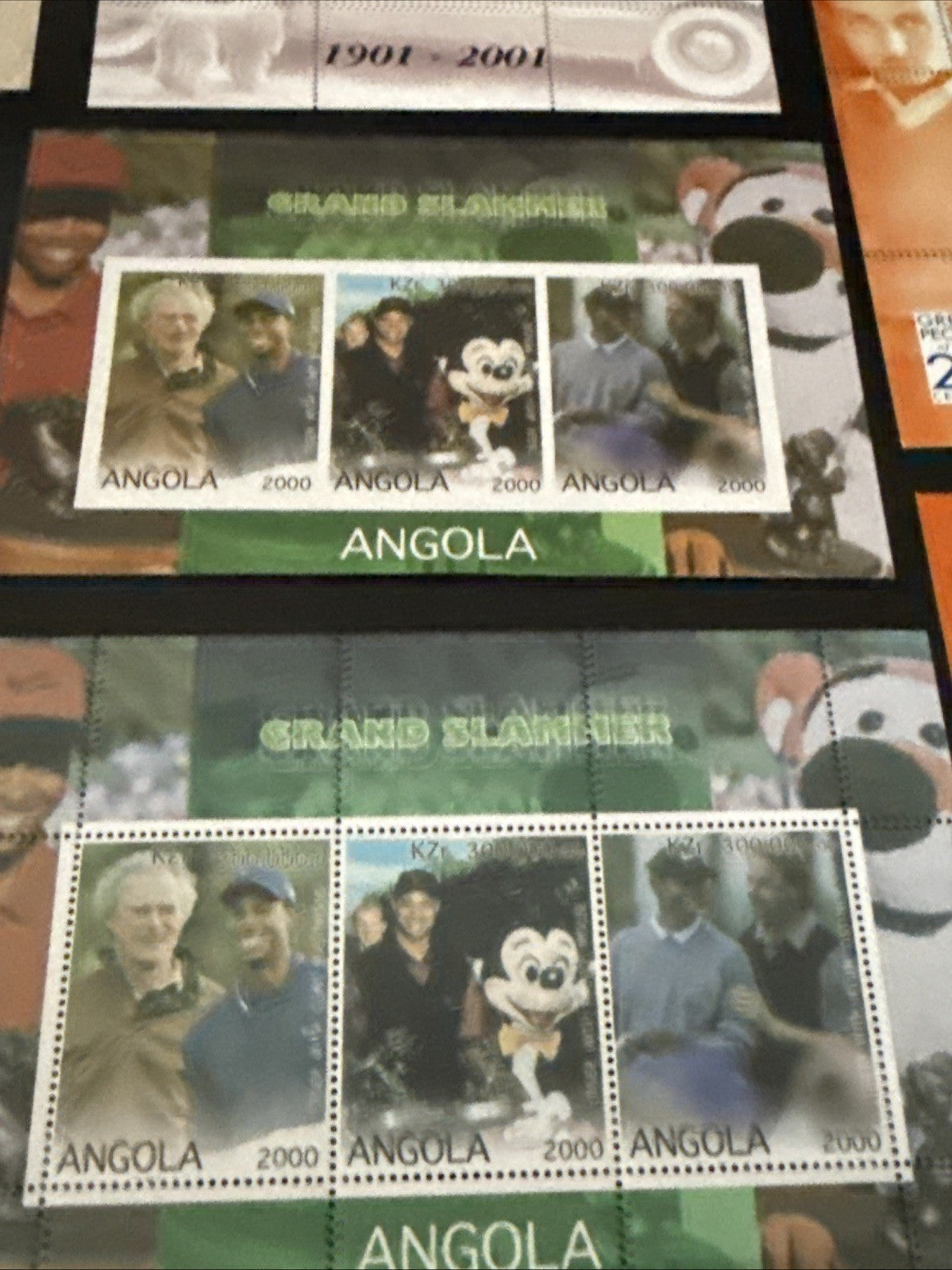 Walt Disney 100th Anniv Millennium Stamp Lot Angola Falklands FDC Souvenir Sheet