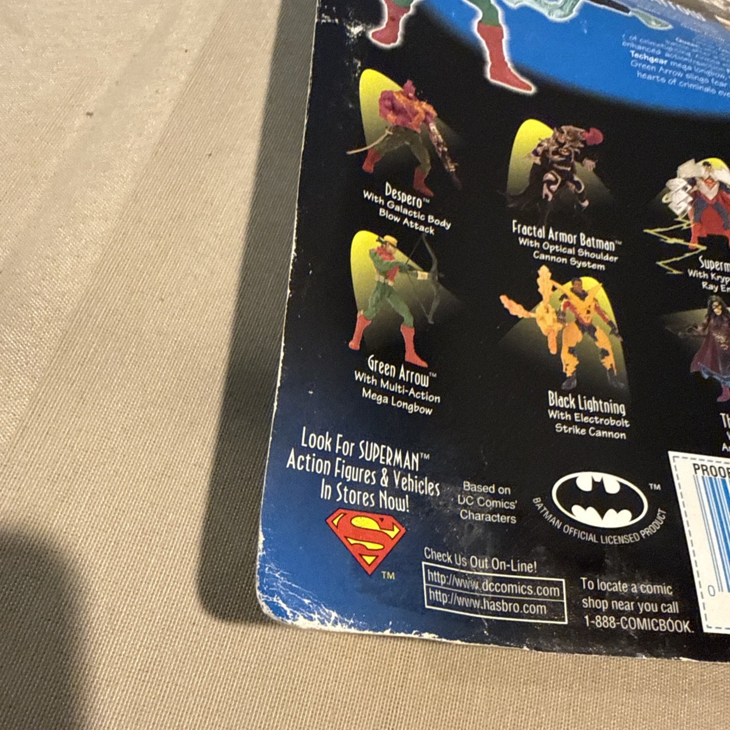 DC Comics Total Justice Green Arrow Figure Kenner Mega Longbow 1996 Sealed