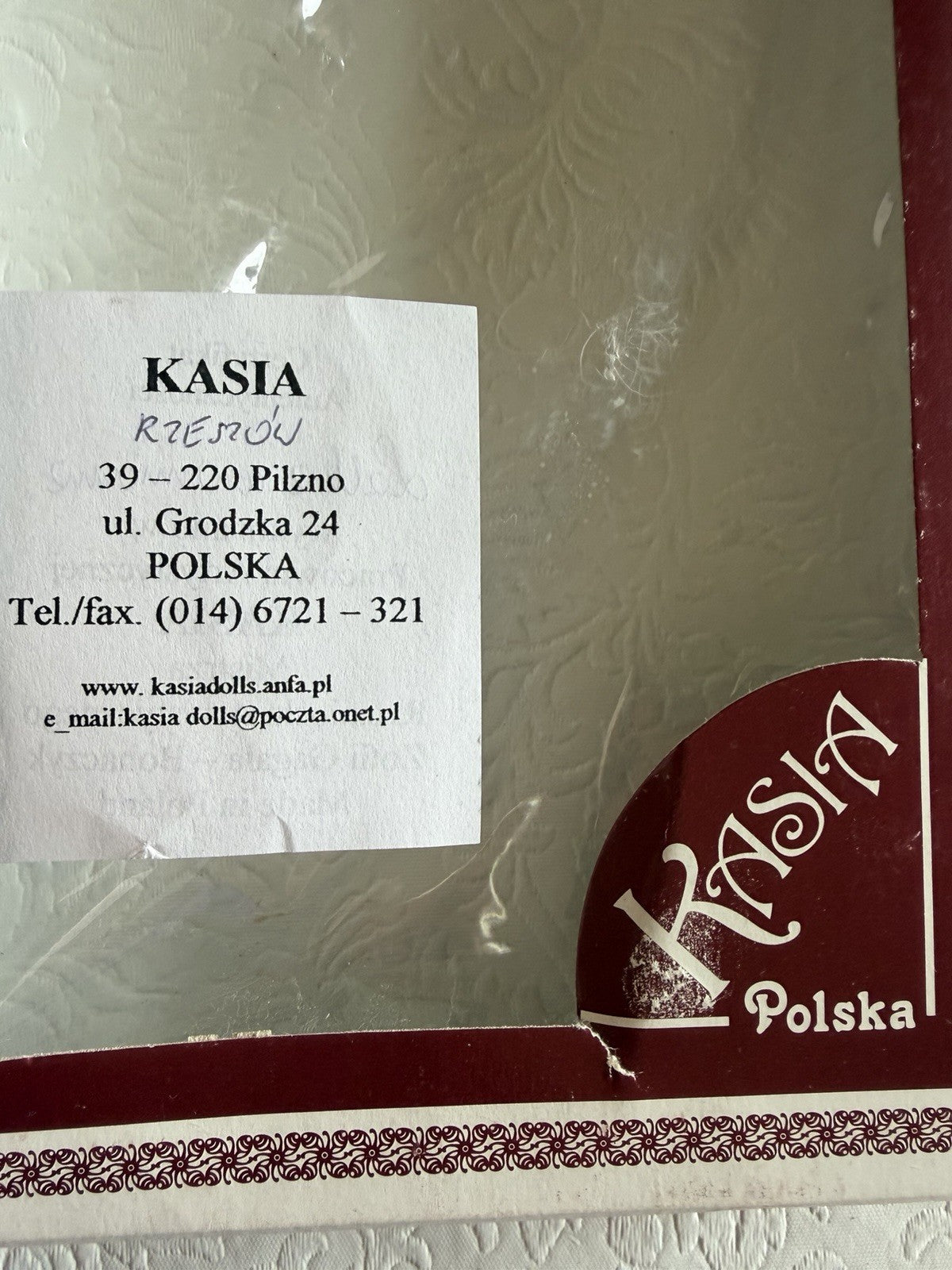 Vintage Kasia Poland Folk Art Doll Rzeszow Traditional Costume Boxed 8.5"