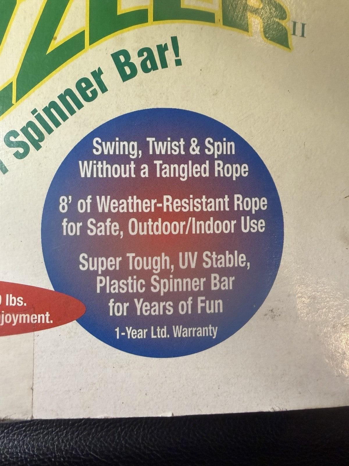 Vintage Twizzler II Spinner Bar Swing Spring Playground Outdoor Kids Toy Ride