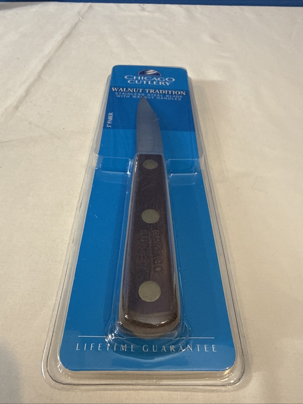 Chicago Cutlery Walnut Tradition 100SP 3 Inch Paring Knife New Sealed Clamshell