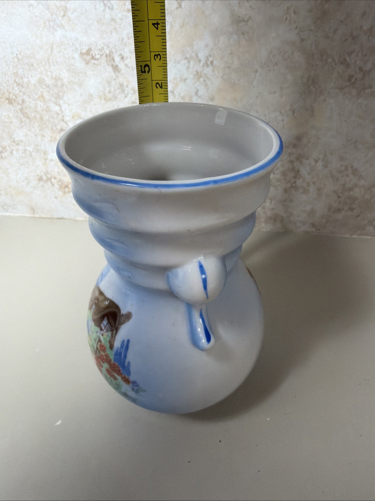 Vintage English Cottage Ceramic Sandland Ware Trinket Dish Vase Bowl England