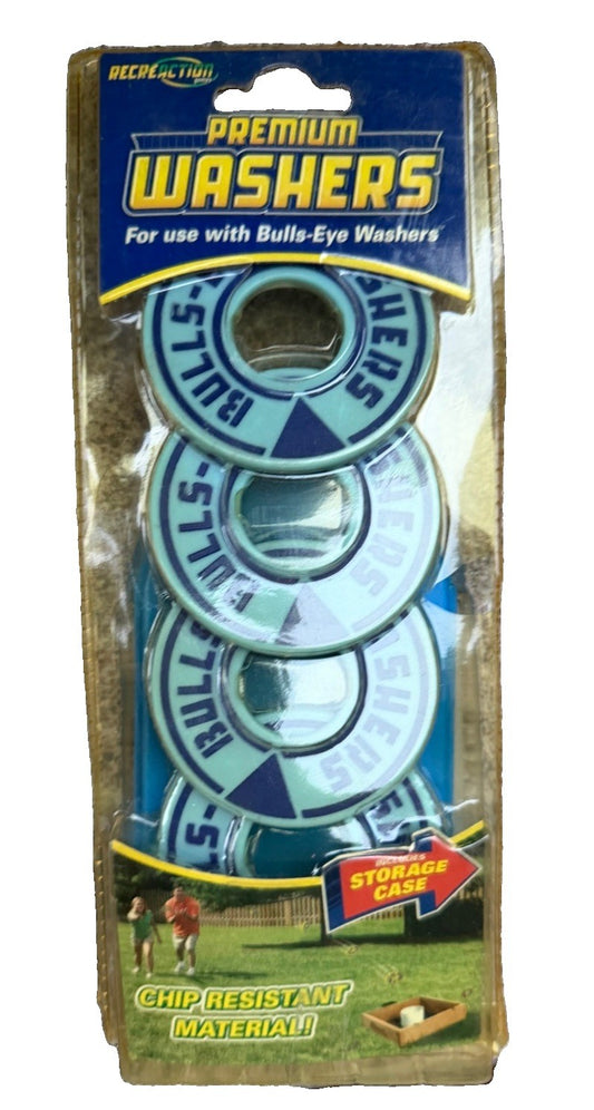 Fundex Bulls Eye Washers Replacement Set 4 Official Premium Washers Game Pieces