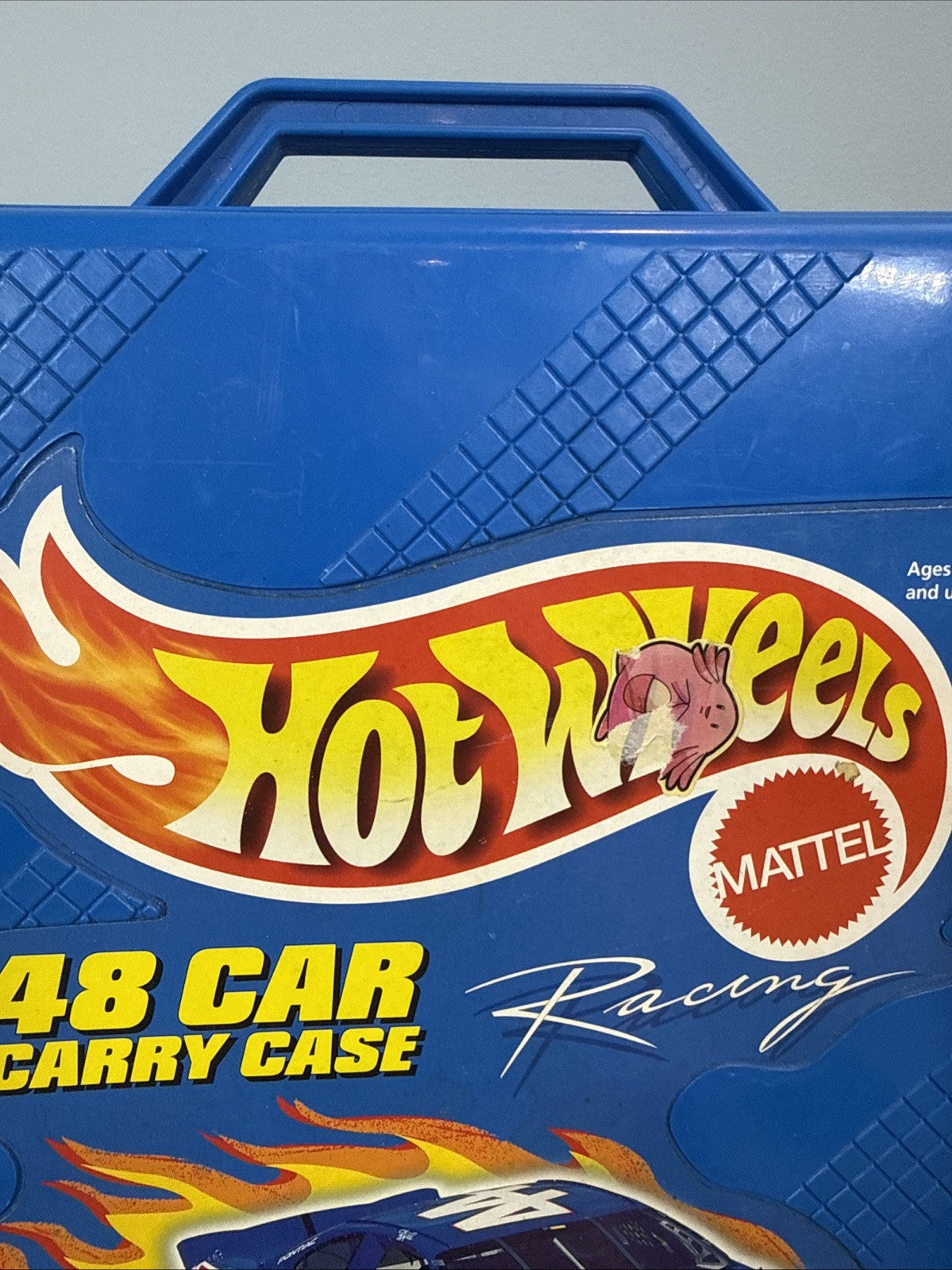 Vintage 1998 Hot Wheels 48 Car Blue Collector Case with 43 Diecast Cars 2000s