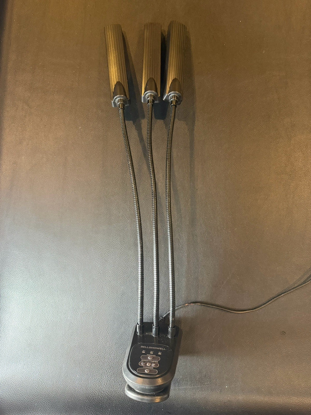 Bell Howell Triple Head LED Grow Light Indoor Plant Lamp Clamp Adjustable Arms