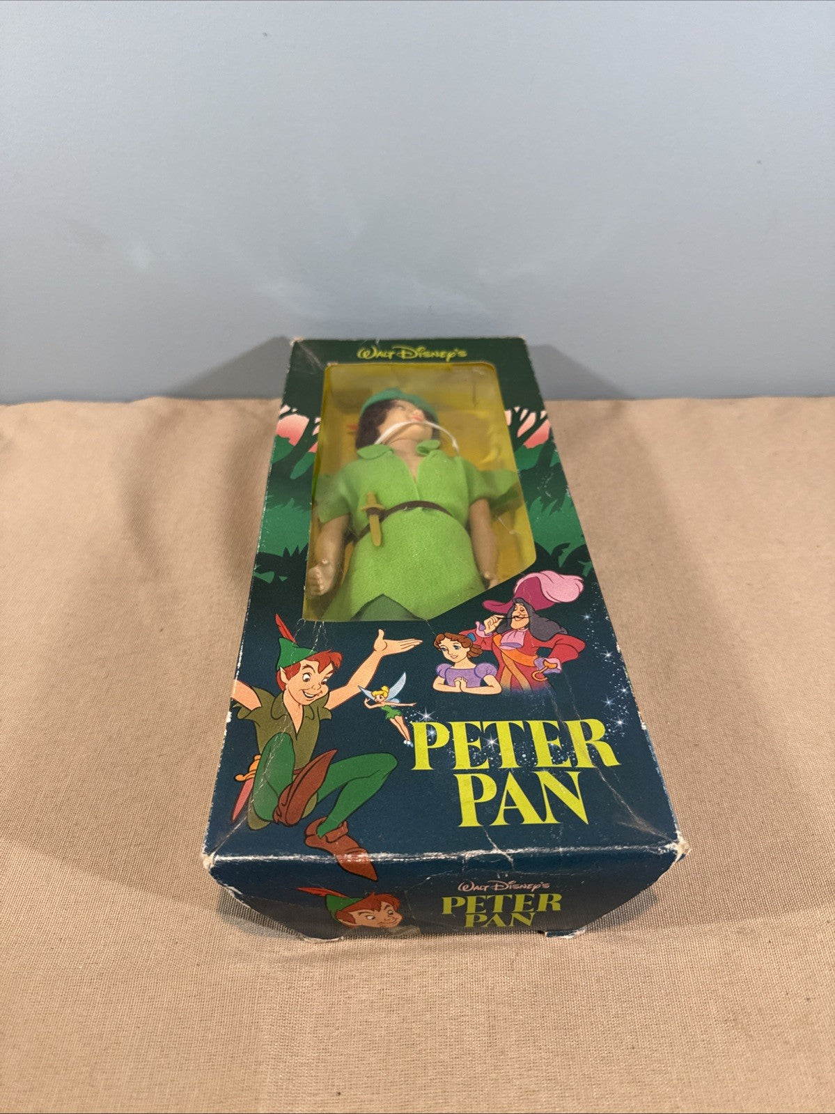 Vintage Disney Peter Pan Doll Original Box Sears Exclusive 1970s 1980s