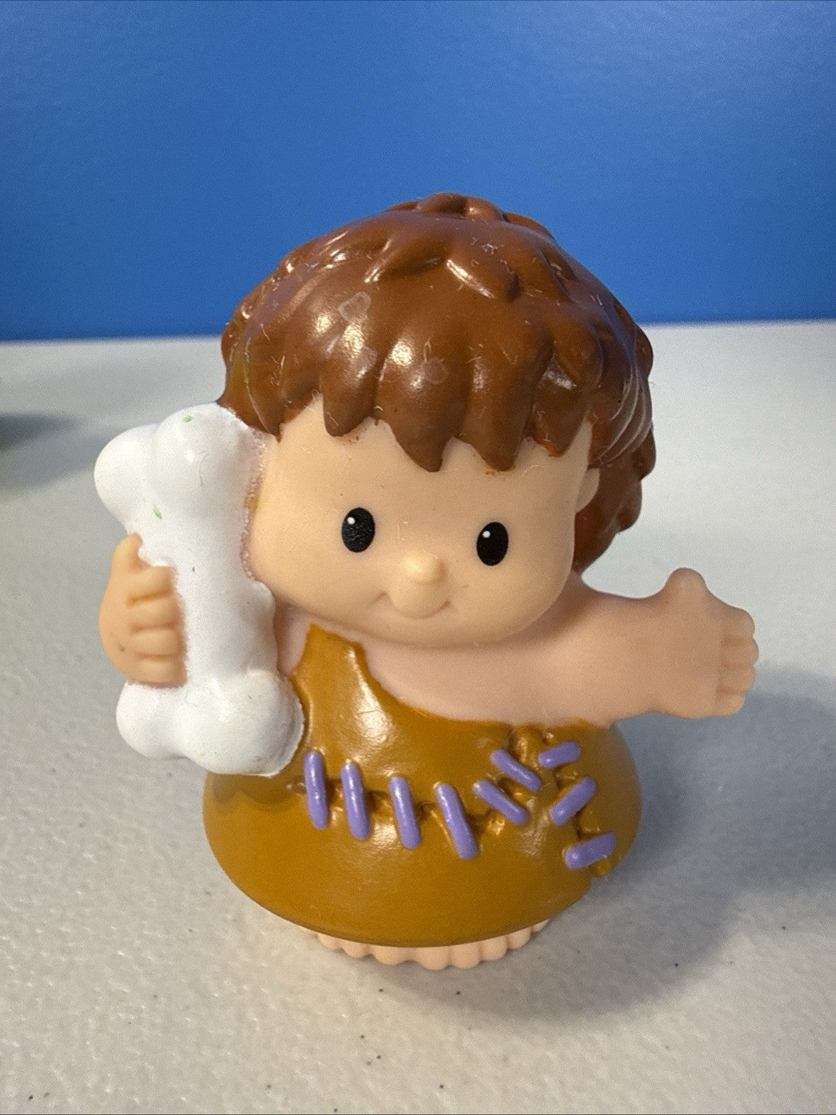 Fisher Price Little People Triceratops Dino Figure Cave Girl Incomplete No Egg