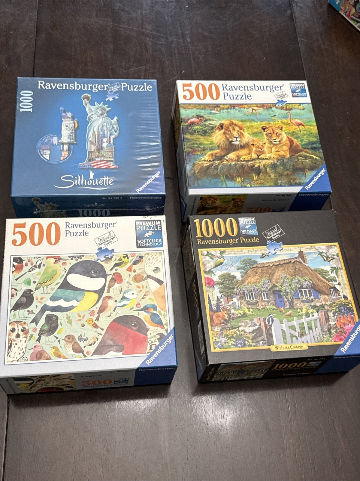 Ravensburger Jigsaw Puzzles Lot of 4 Vintage Family Puzzle Games
