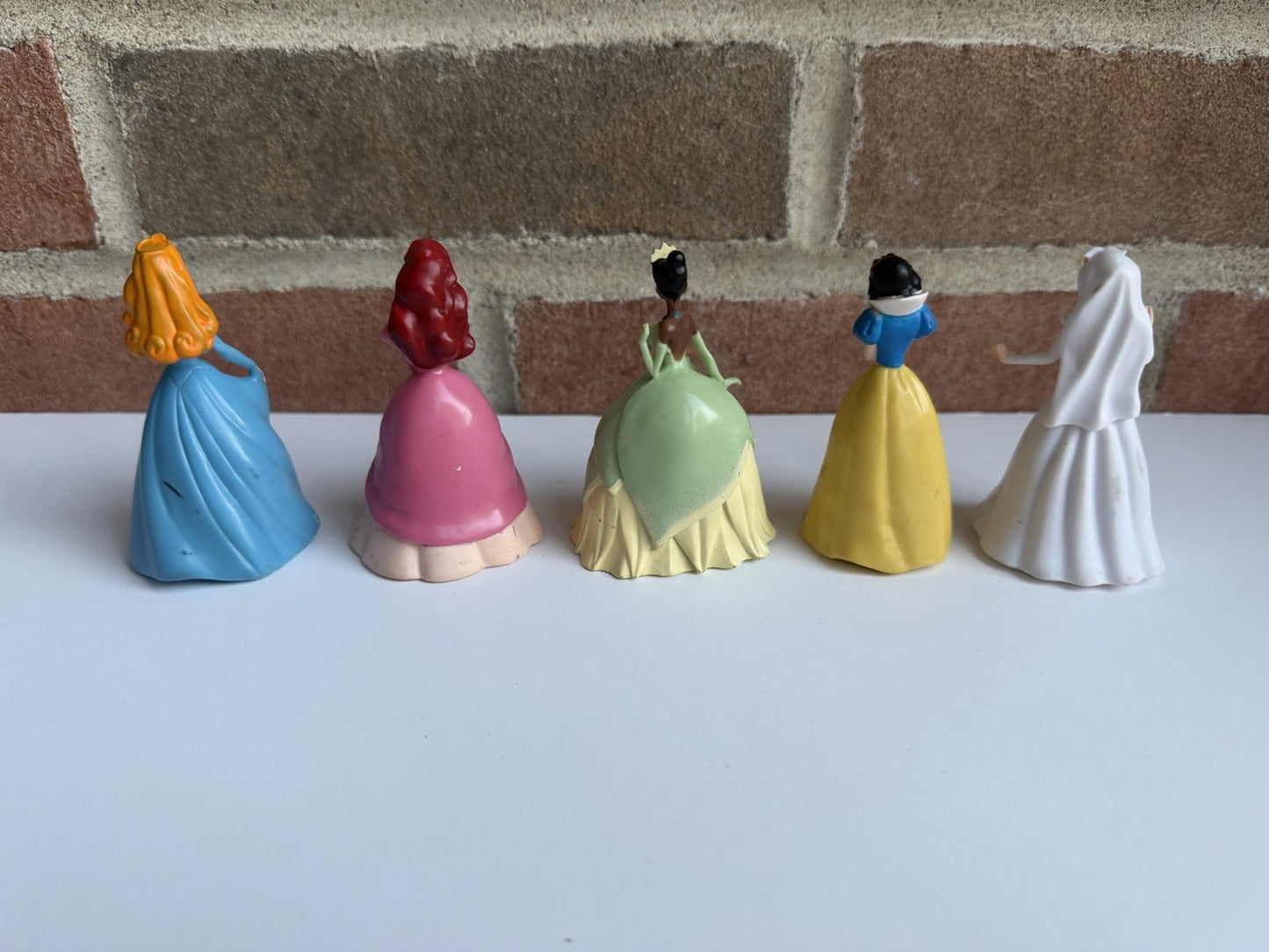 Disney Princess Cake Topper Figure Lot Ariel Tiana Cinderella Aurora Snow White