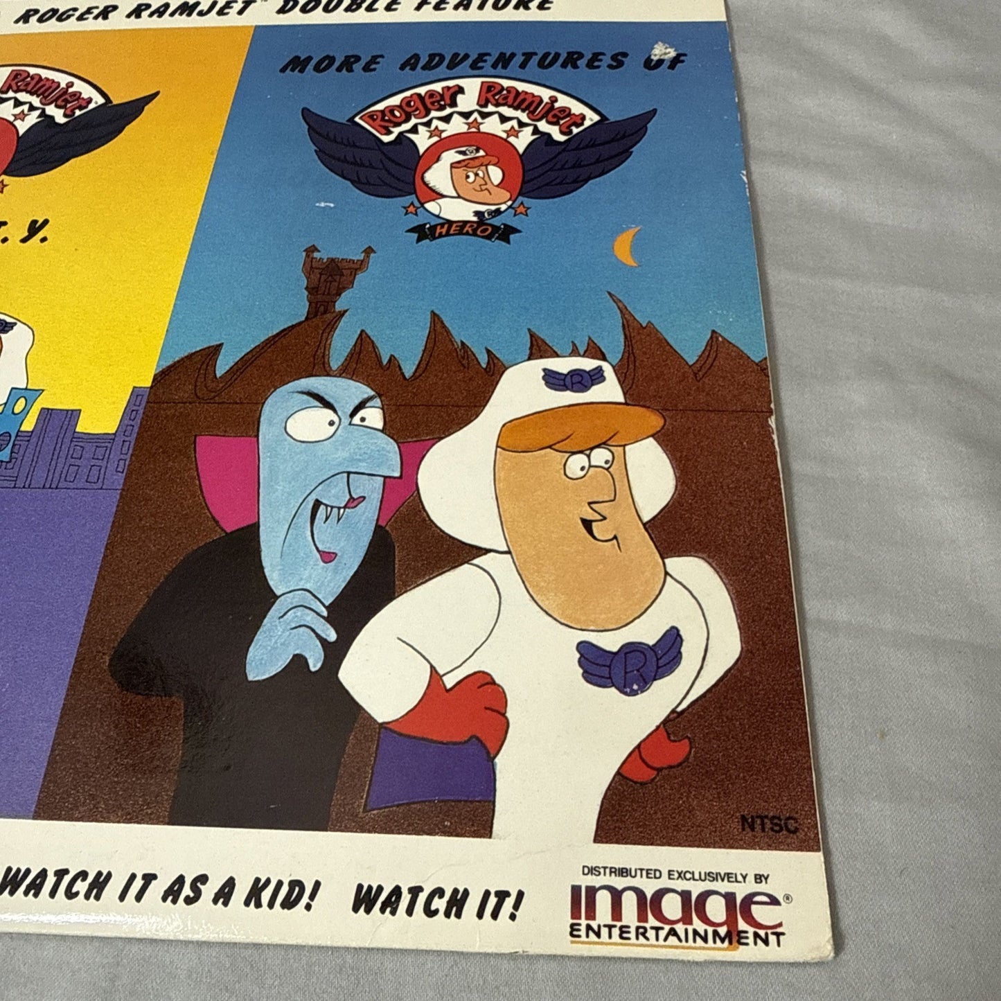 Roger Ramjet Double Feature LaserDisc Nasty Hero Rhino Home Video Animated OOP