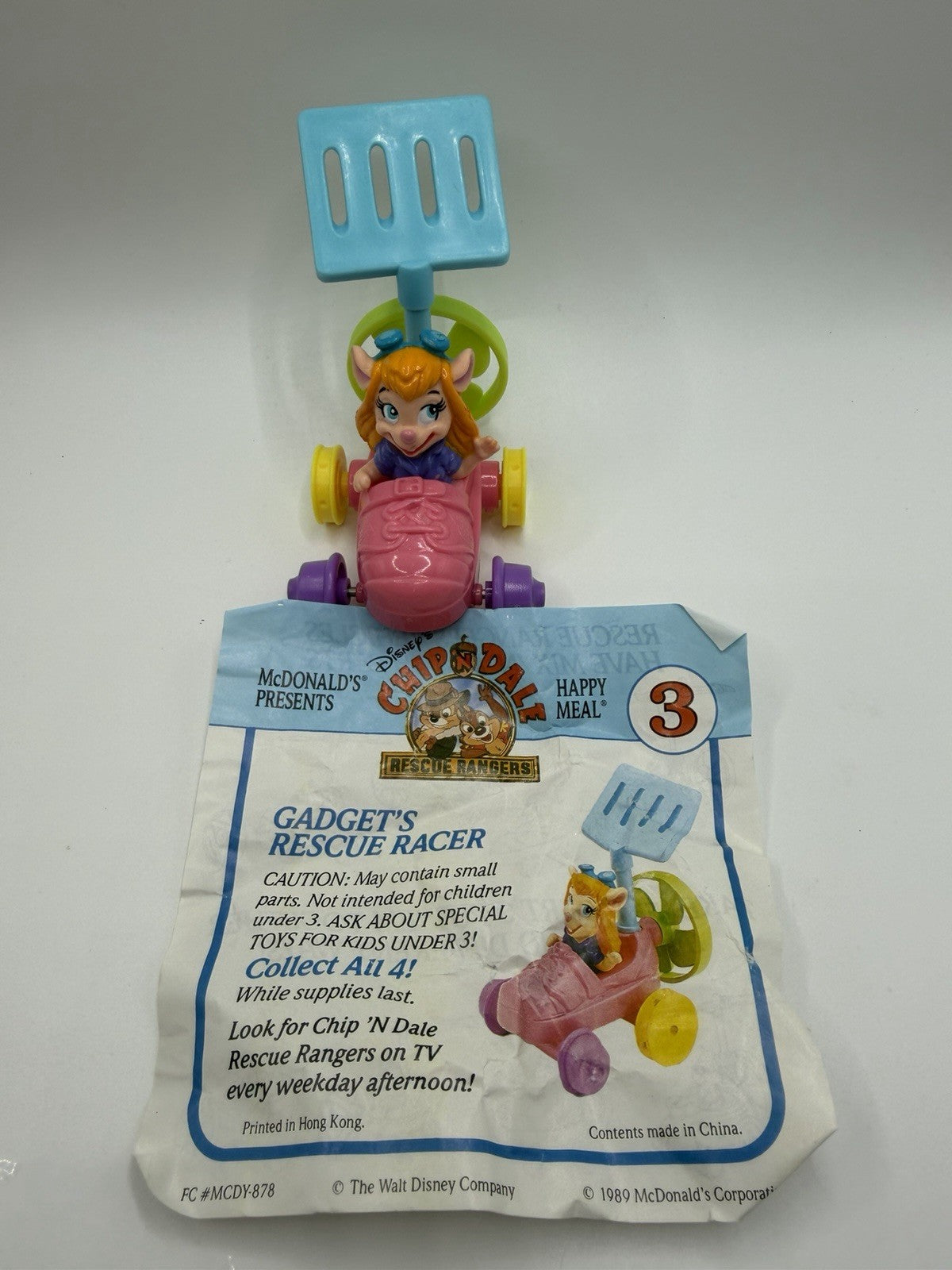 Vintage Disney Rescue Rangers McDonalds Happy Meal Toys Figures Lot 9 Chip Dale