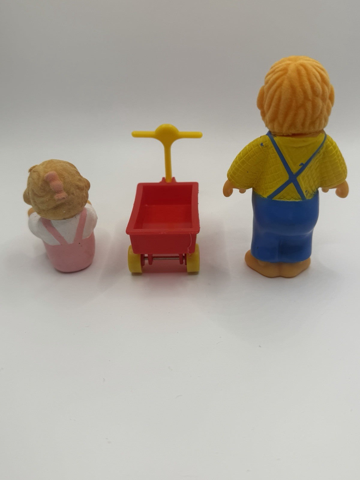 Vintage Berenstain Bears McDonalds Happy Meal Figures Shopping Cart Toy Set 1987