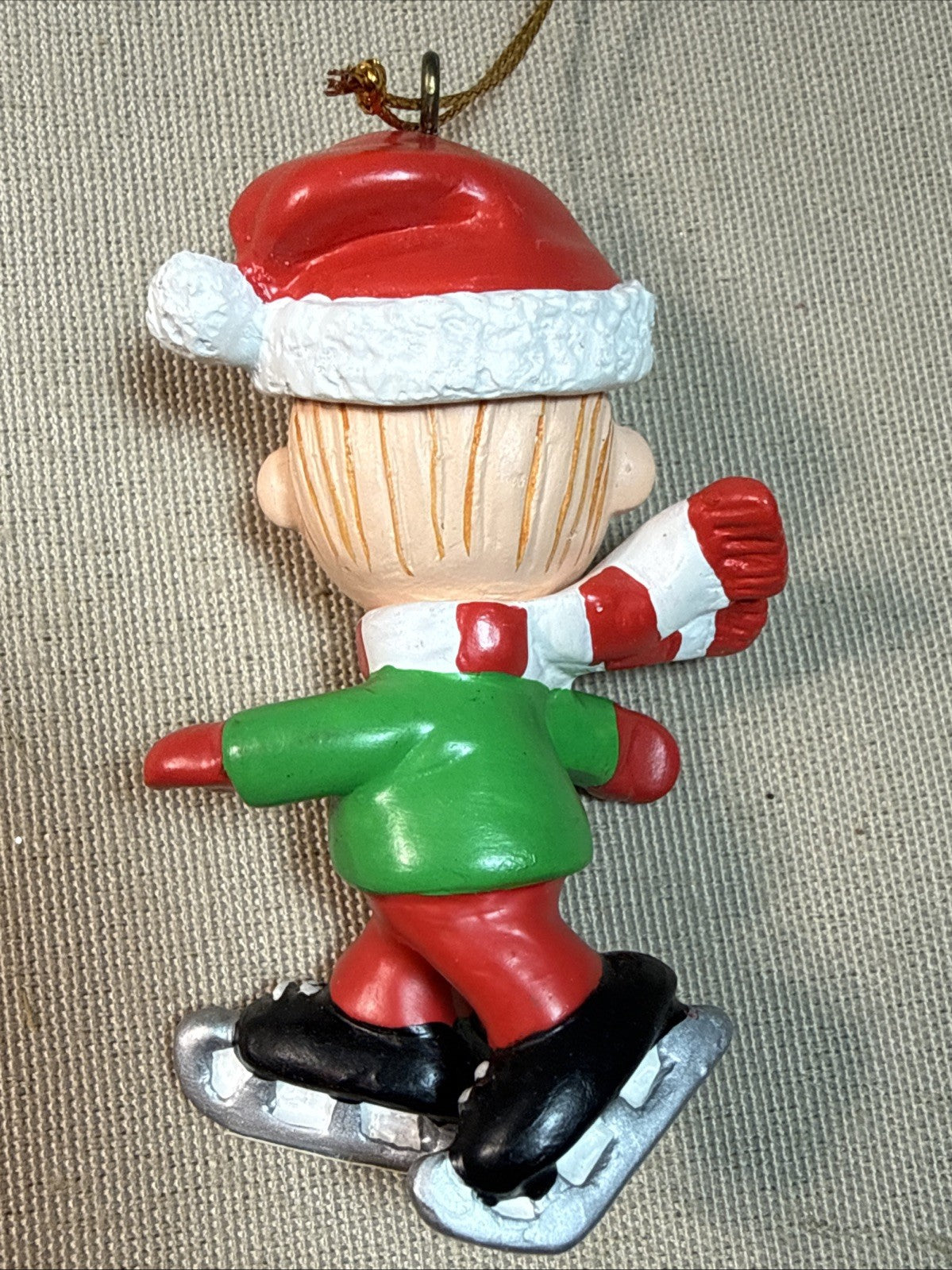 Vintage Silvestri Peanuts Christmas Ornaments Charlie Brown Lucy 1990 Pair