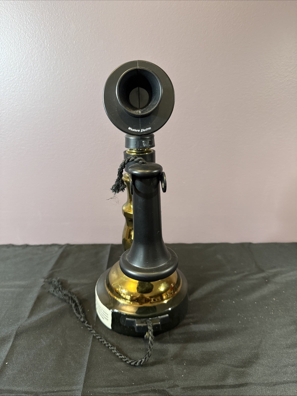 Western Electric 1897 Candlestick Telephone Jim Beam Decanter - EMPTY