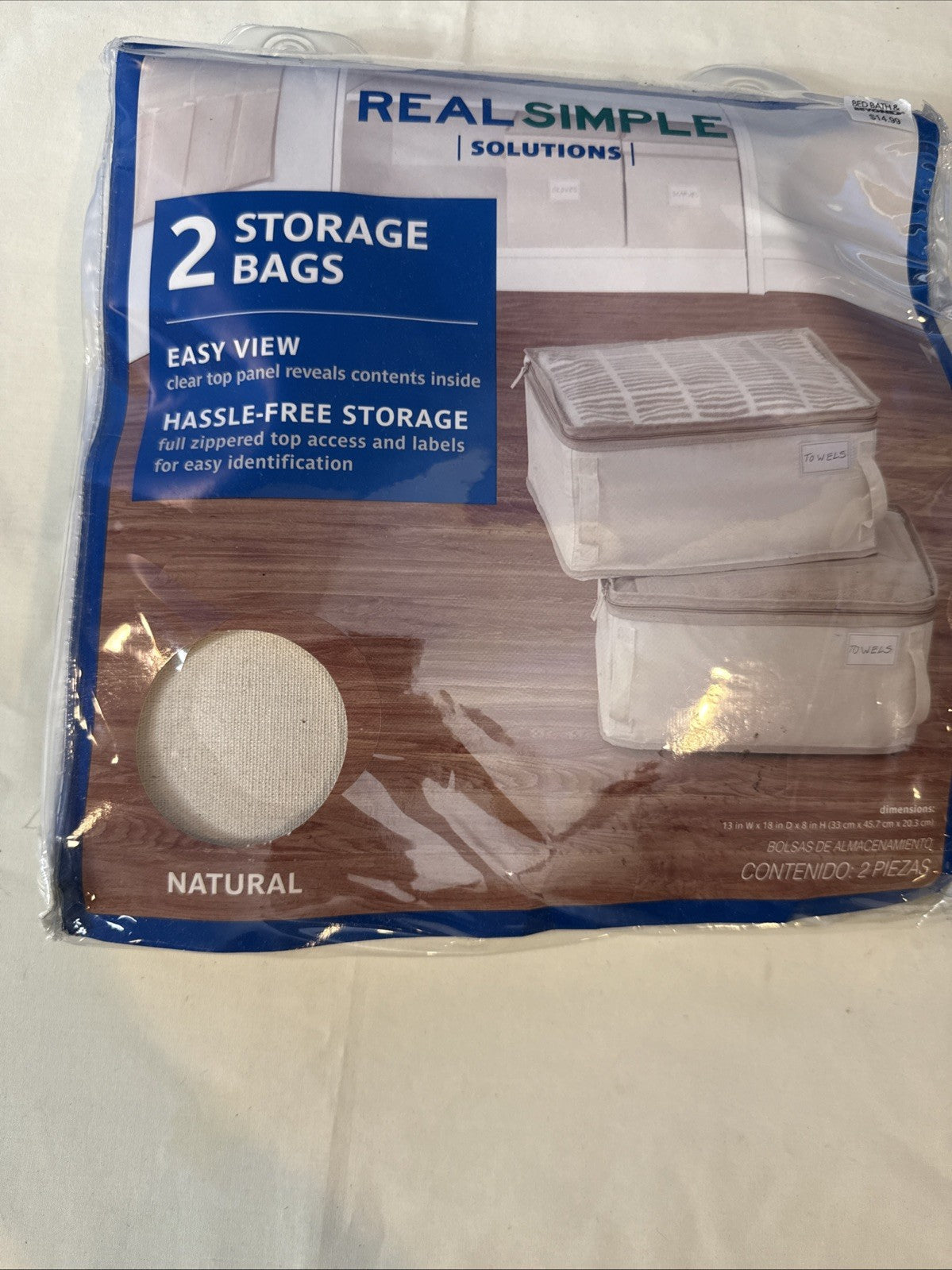 Real Simple Solutions Underbed Closet Storage 2 Packs 4 Organizers Total New
