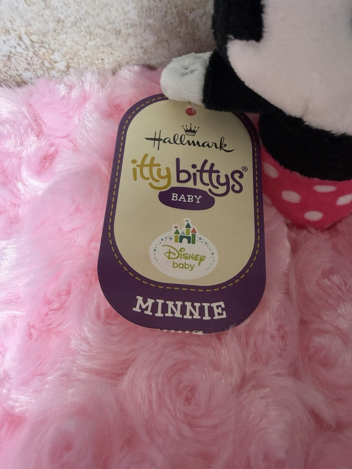 Disney Minnie Mouse Lot Hallmark Itty Bittys Baby Plush & 2001 House of Mouse