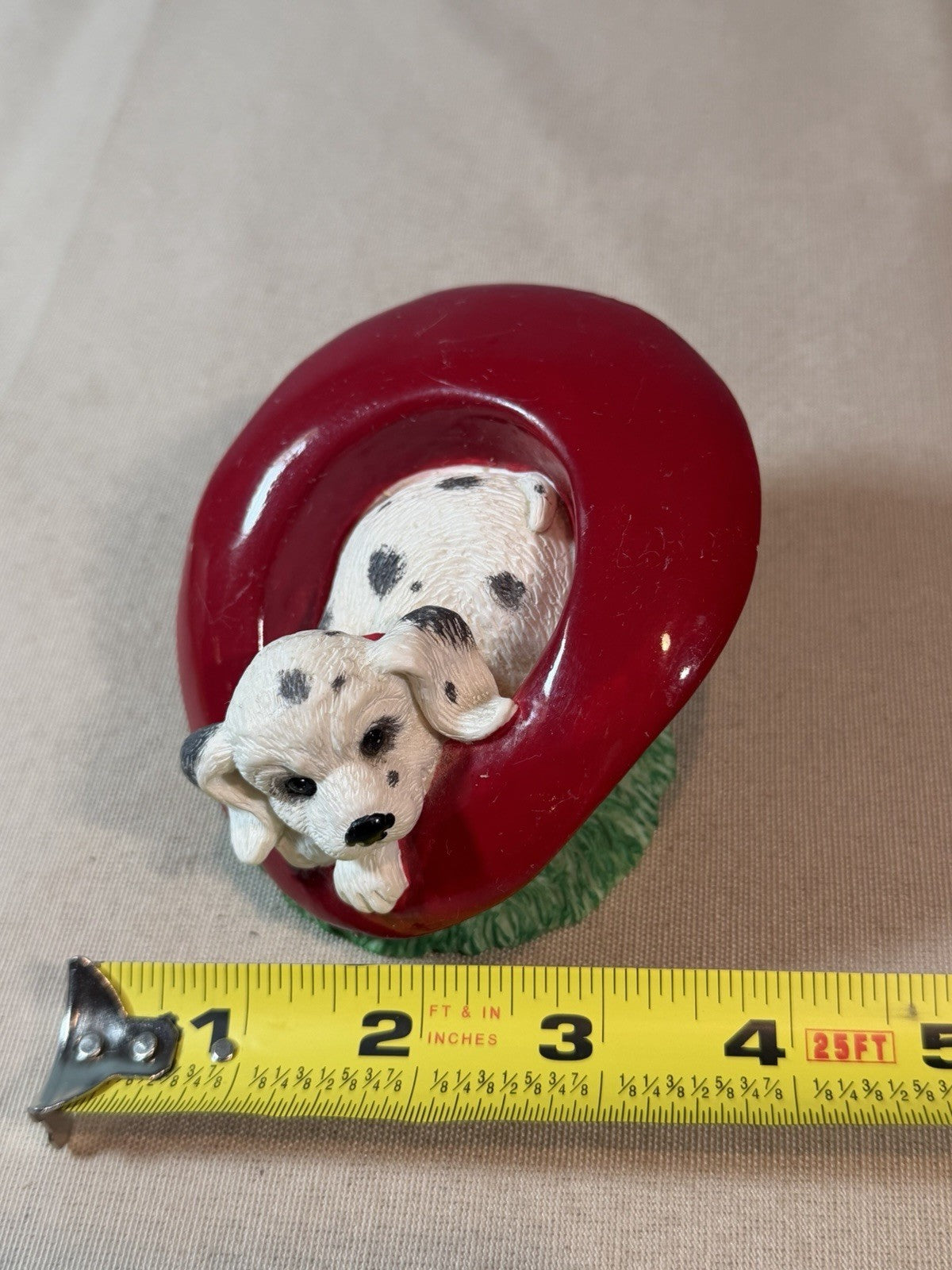 Vintage Dalmatian Puppy Figurine Kelsey Collection Resin Dog Statue